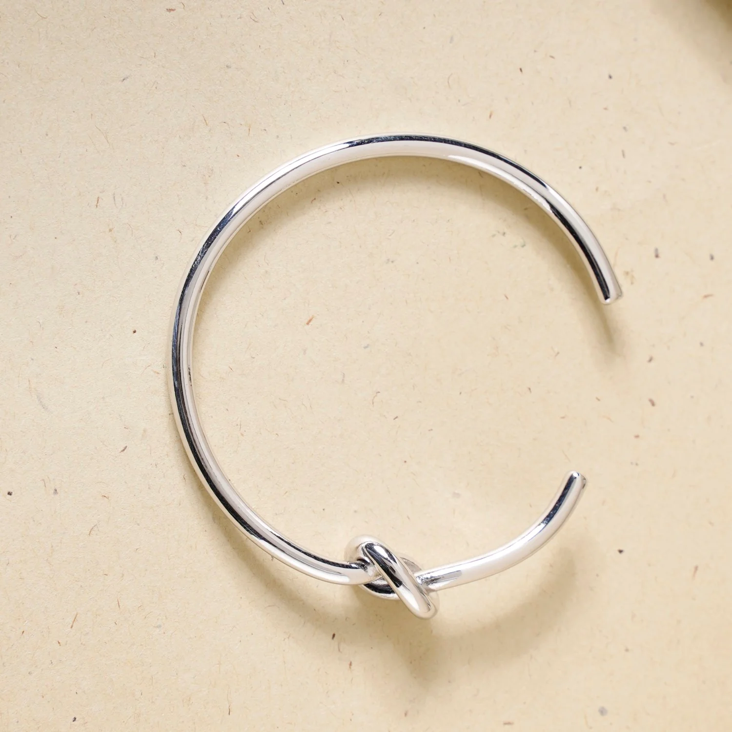 Silver Knot Cuffed Bracelet - Image 5