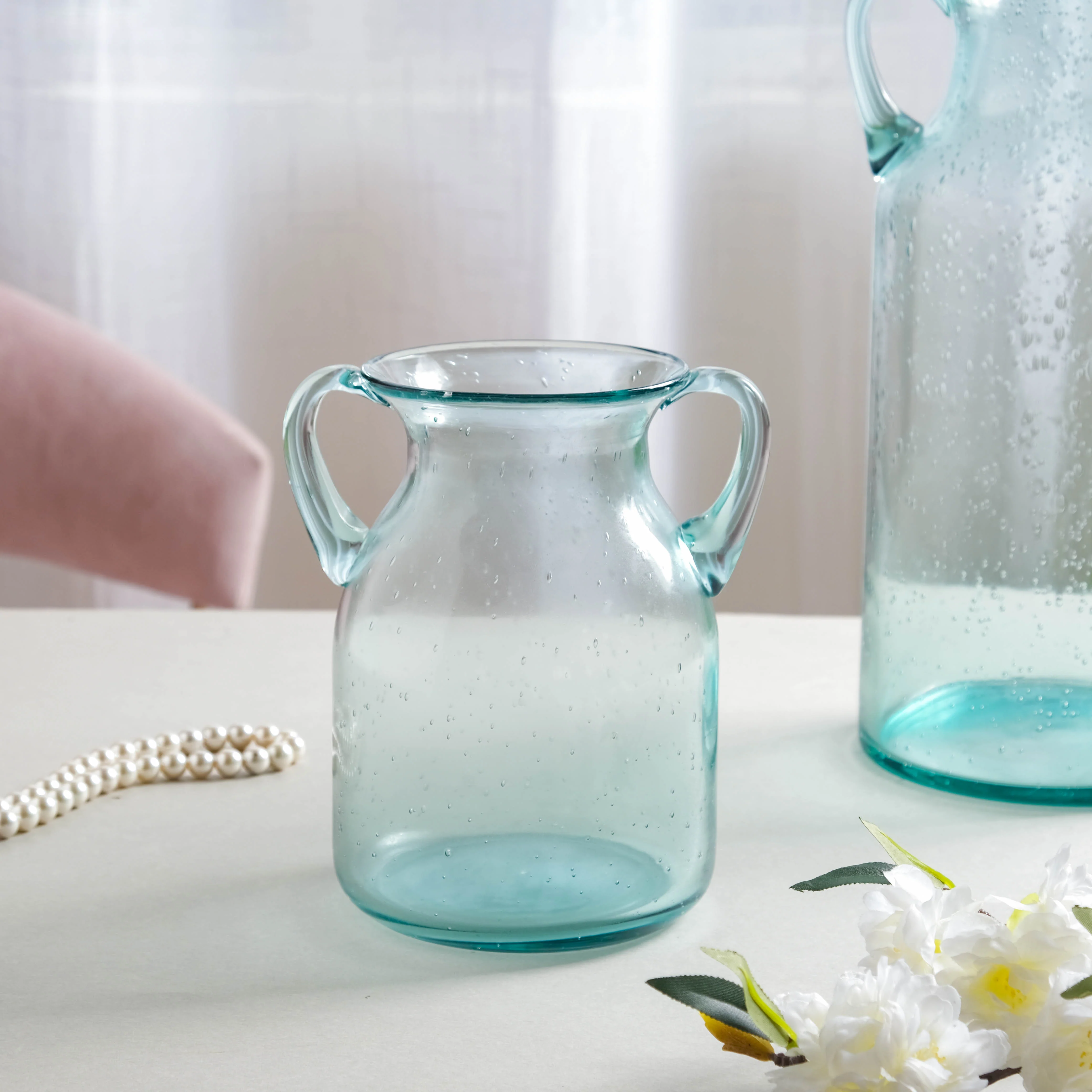 Small Glass Jar Vase - Image 5