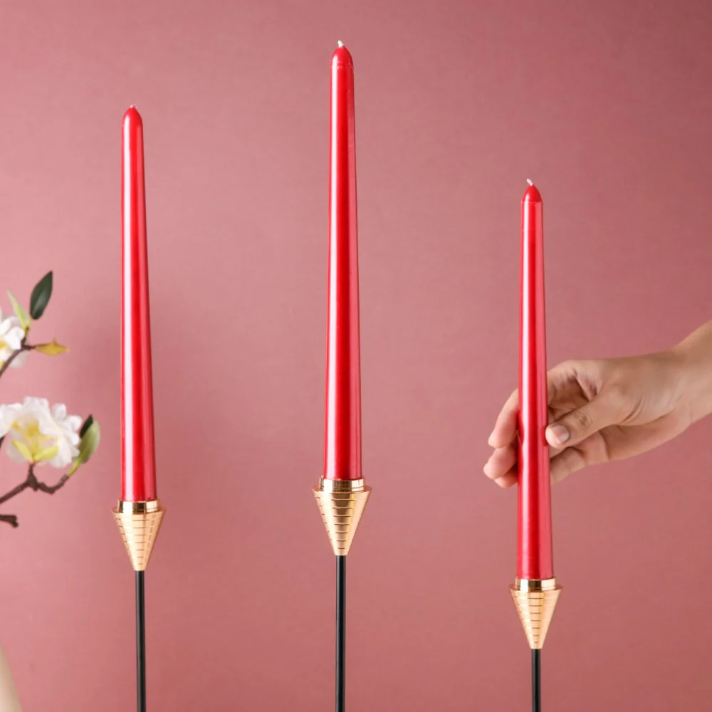 Smooth Taper Candle Set of 4 - Image 3