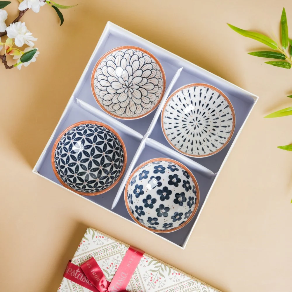 Snack Bowl Set Of 4 With Gift Box - Image 4