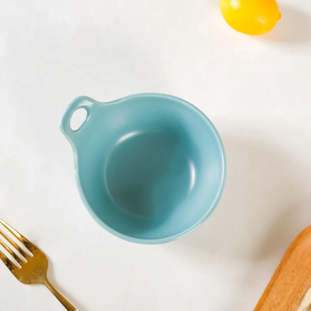 Snack Bowl With Handle Blue Set Of 2 230ml - Image 7