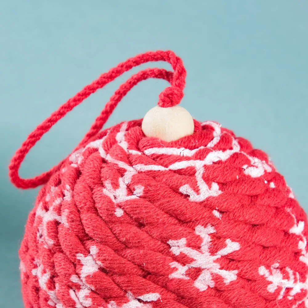 Snowflake Christmas Bauble Set Of 2 - Image 4
