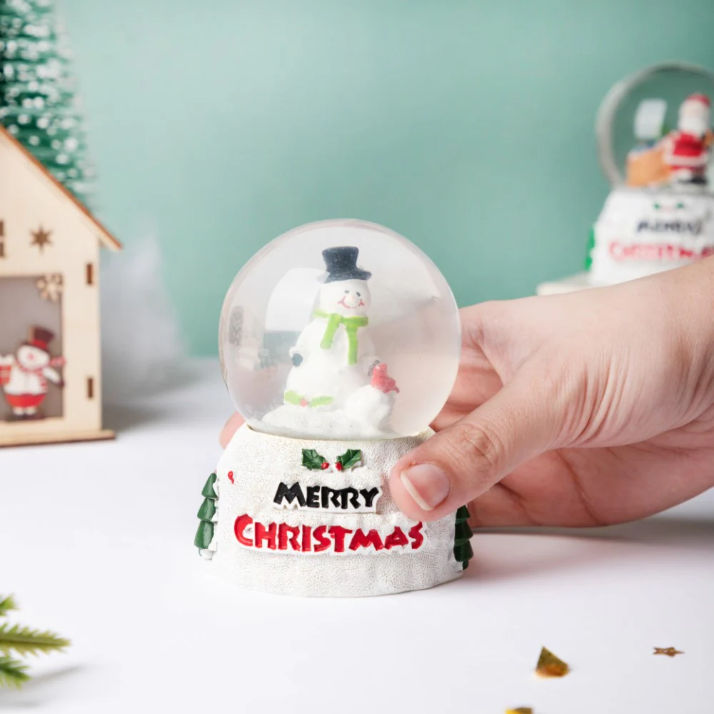 Snowman Snow Globe LED Light Large - Image 2