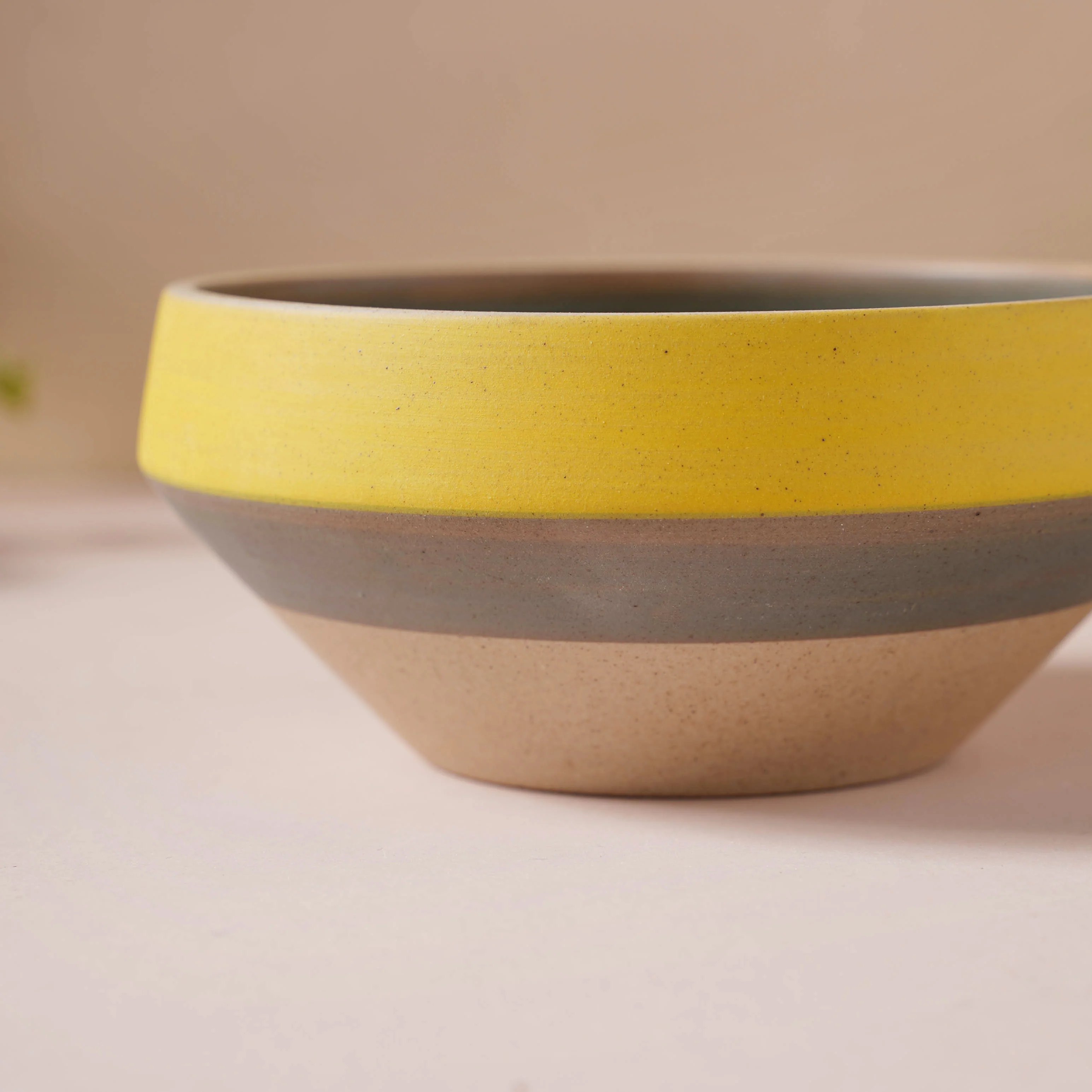 Soboku Grey And Yellow Dessert Bowl 300 ml - Image 4