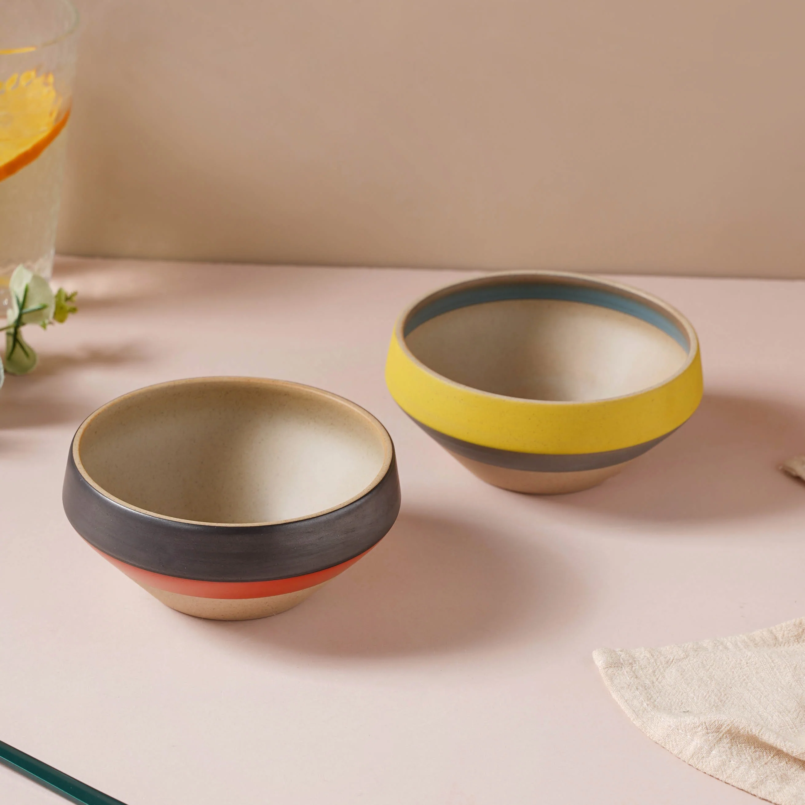 Soboku Grey And Yellow Dessert Bowl 300 ml - Image 8