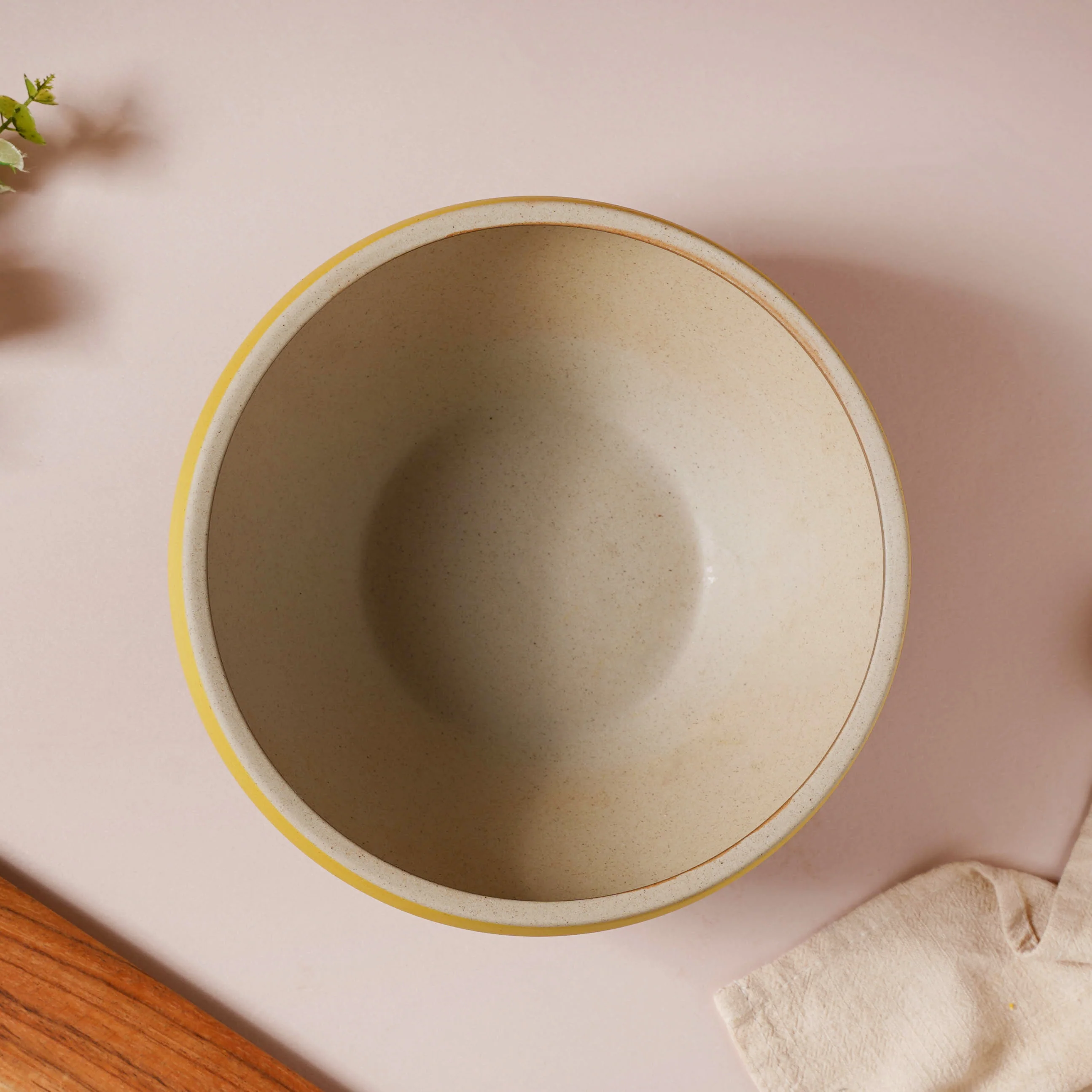 Soboku Grey And Yellow Large Serving Bowl 7.5 Inch 1.3 L - Image 8