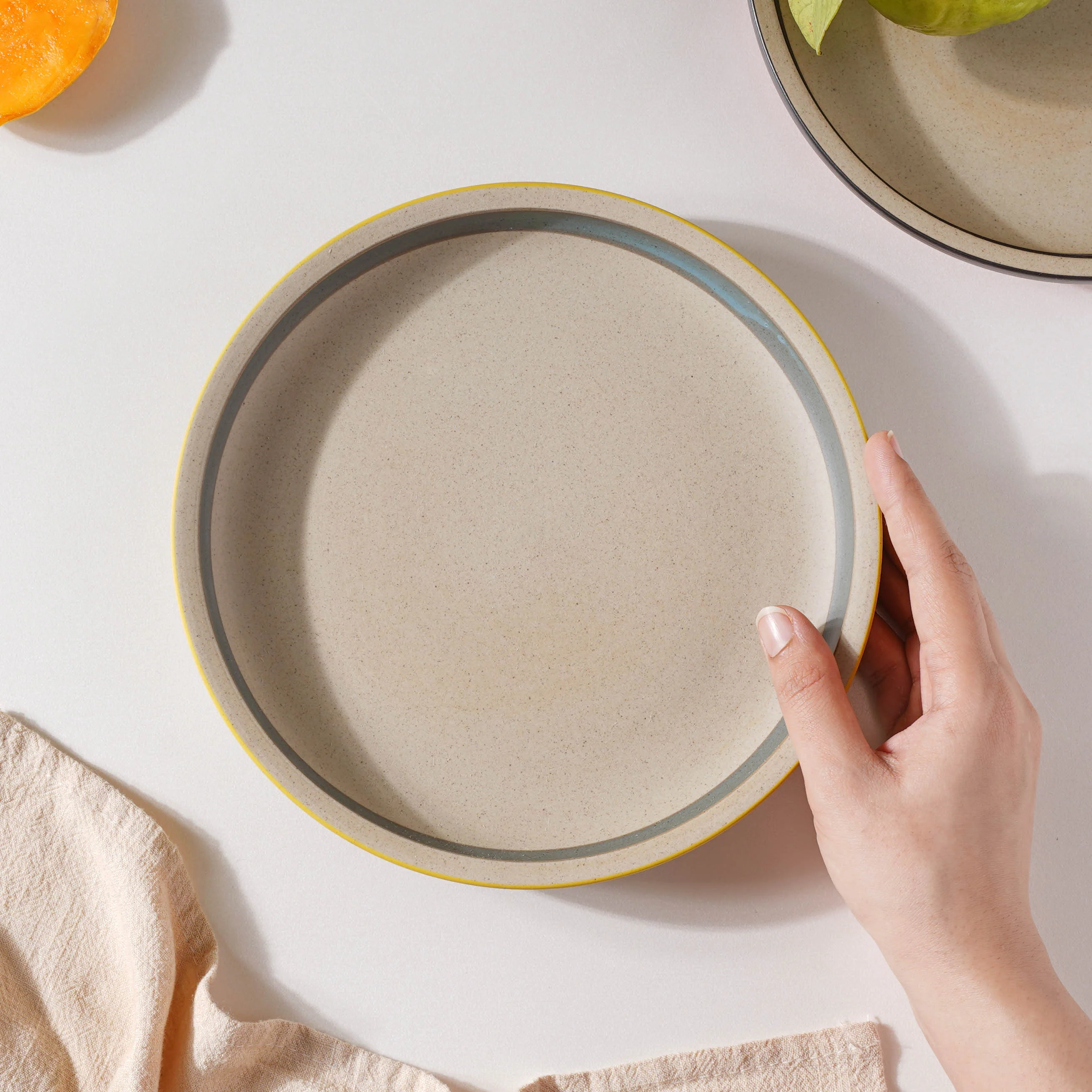 Soboku Yellow Snack Plate 8 Inch - Image 12