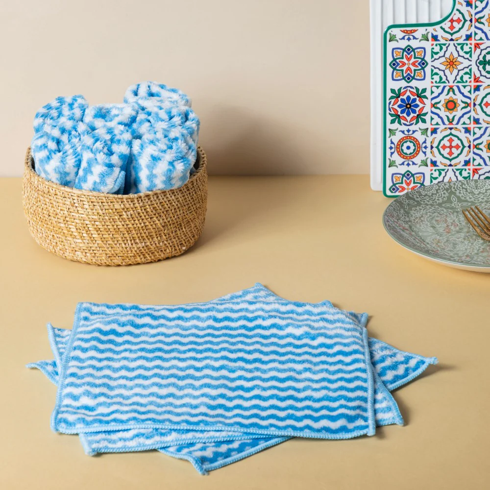 Soft Duster Cloth Blue Set Of 10 - Image 2