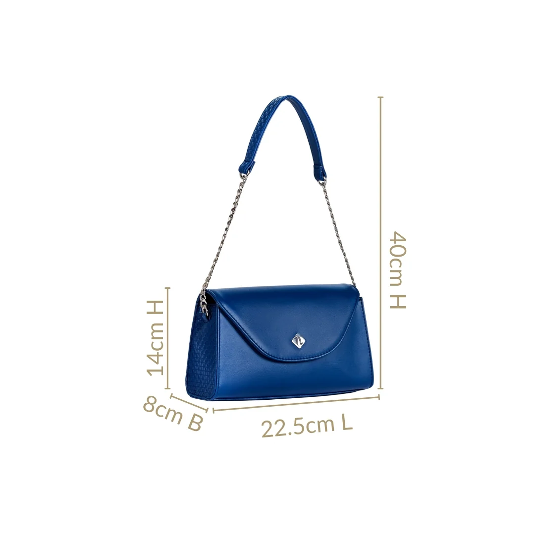 Soi Lisse Blue Shoulder Bag - Image 4