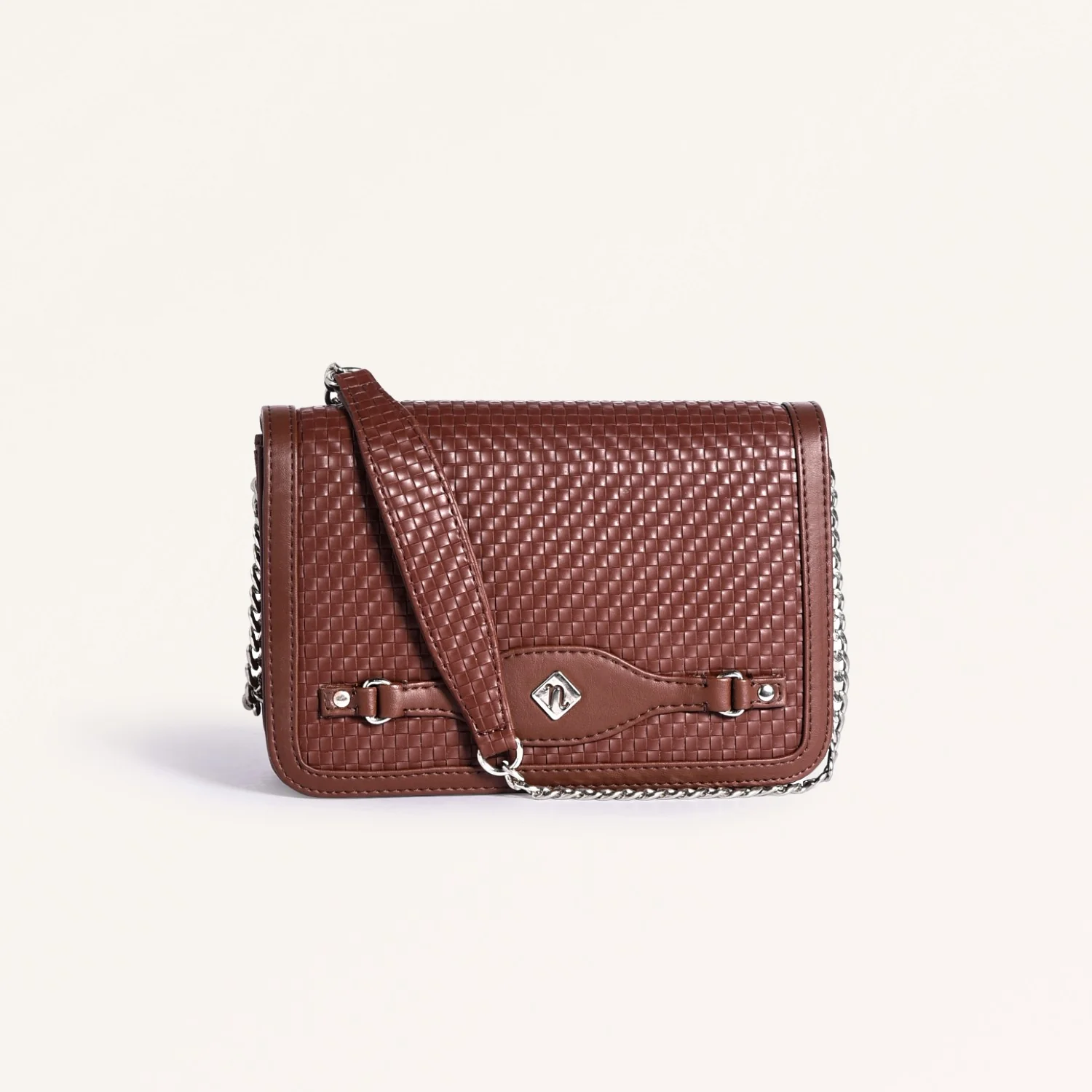 Soi Tresse Menue Brown Sling Bag - Image 2