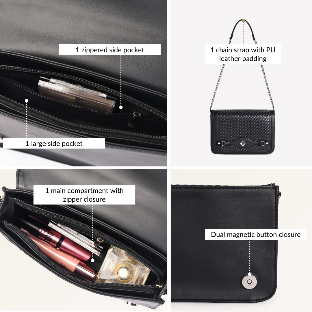Soi Tresse Menue Sling Bag Black - Image 7
