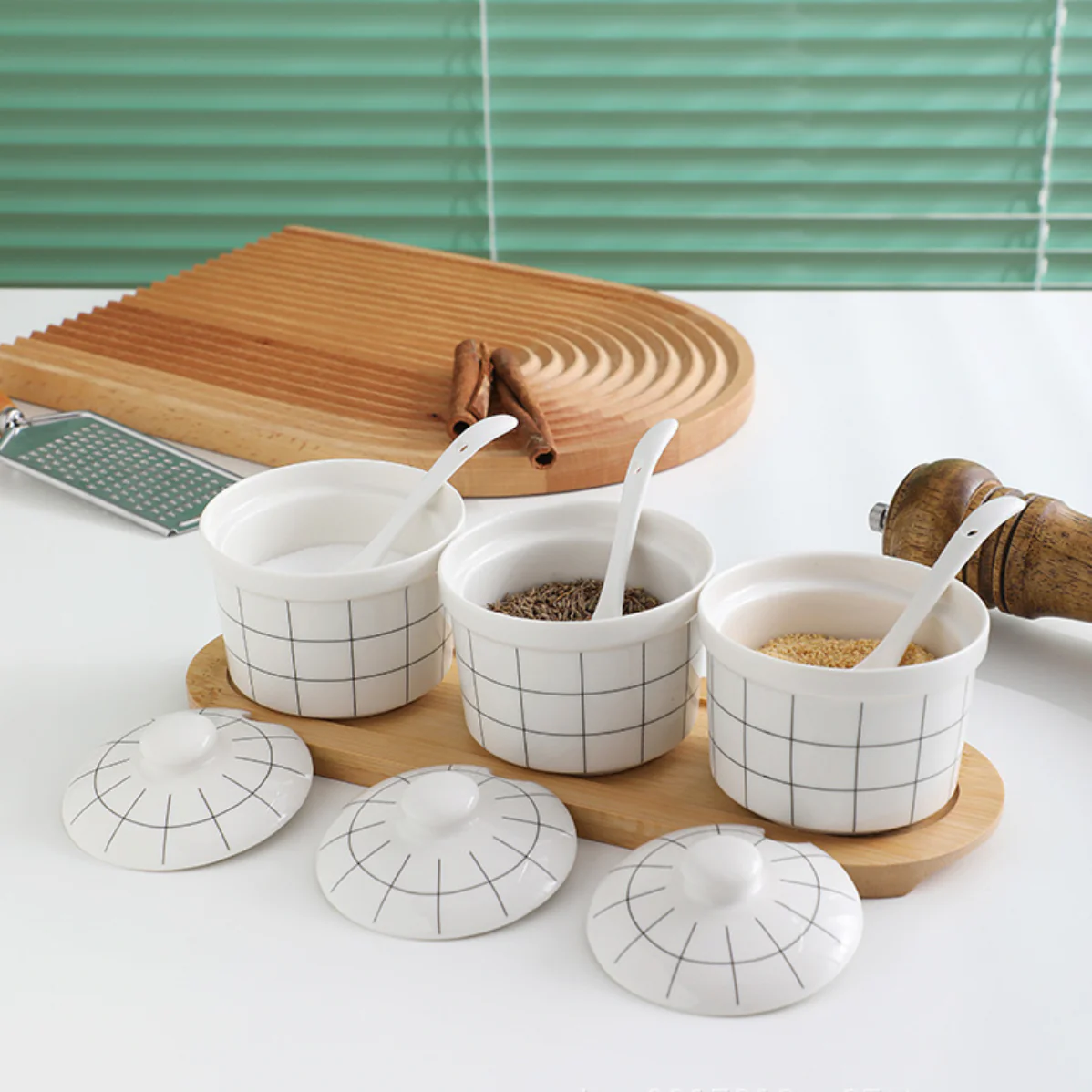 Spice Jar with Lid Set of 3 - Image 5
