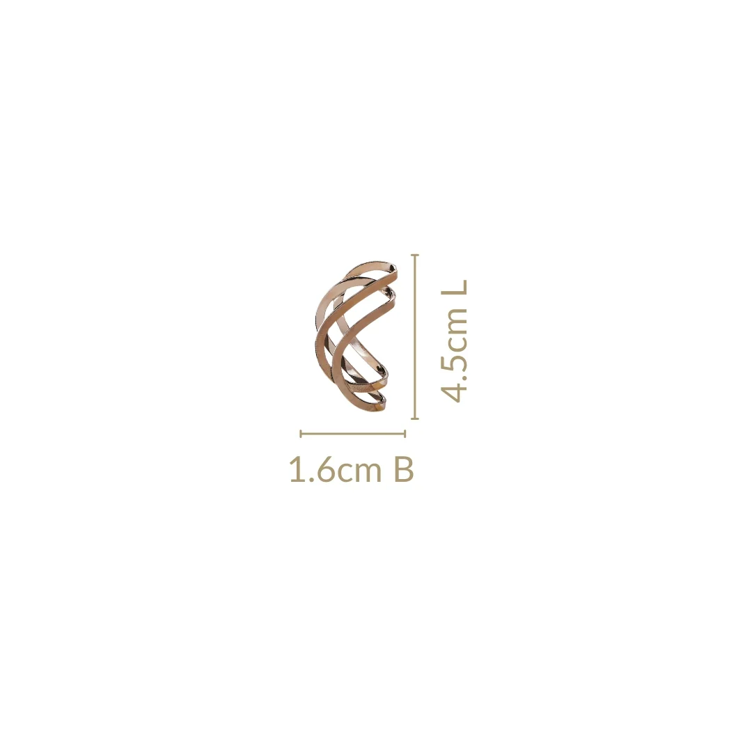 Spiral Infinity Metallic Earrings - Image 3