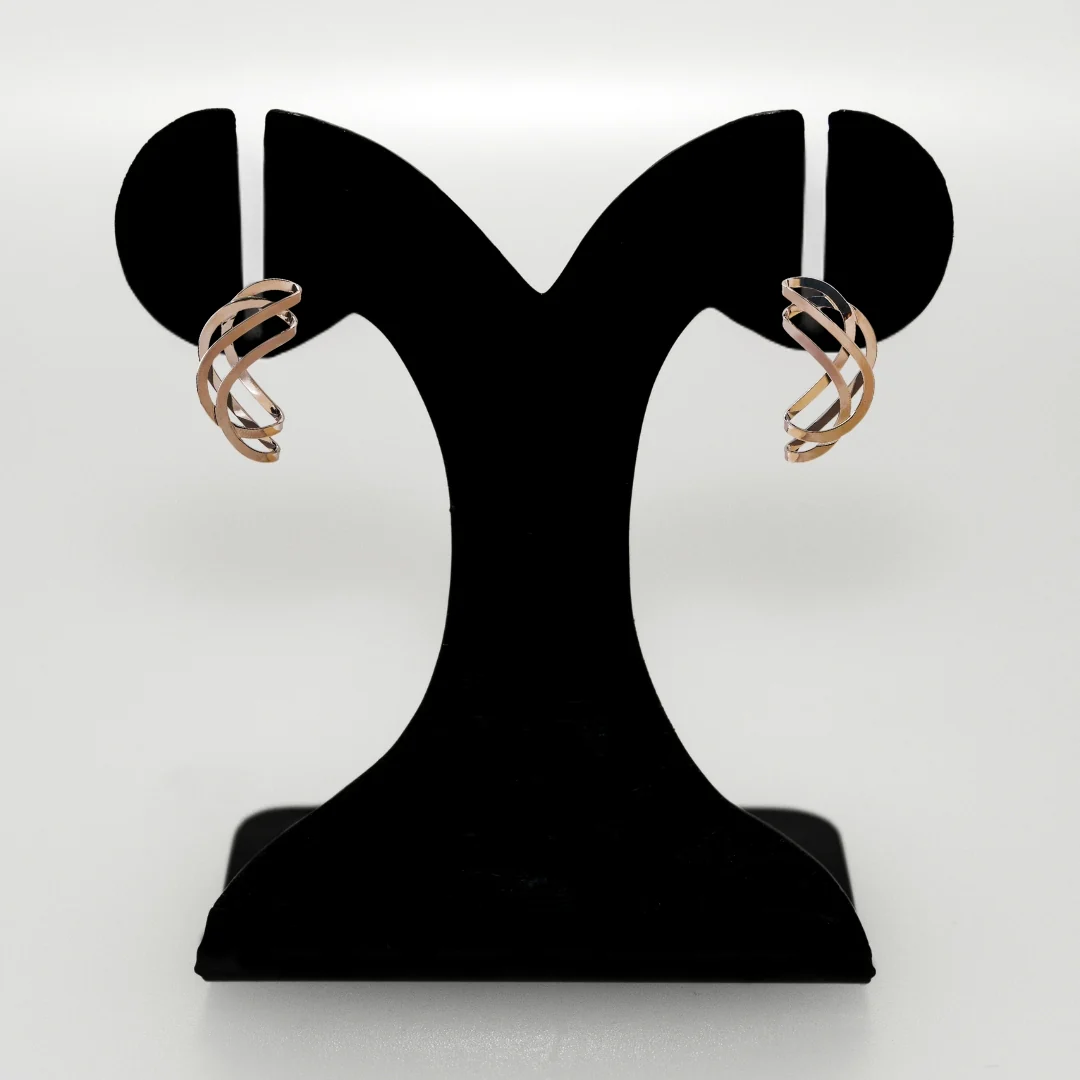 Spiral Infinity Metallic Earrings - Image 6