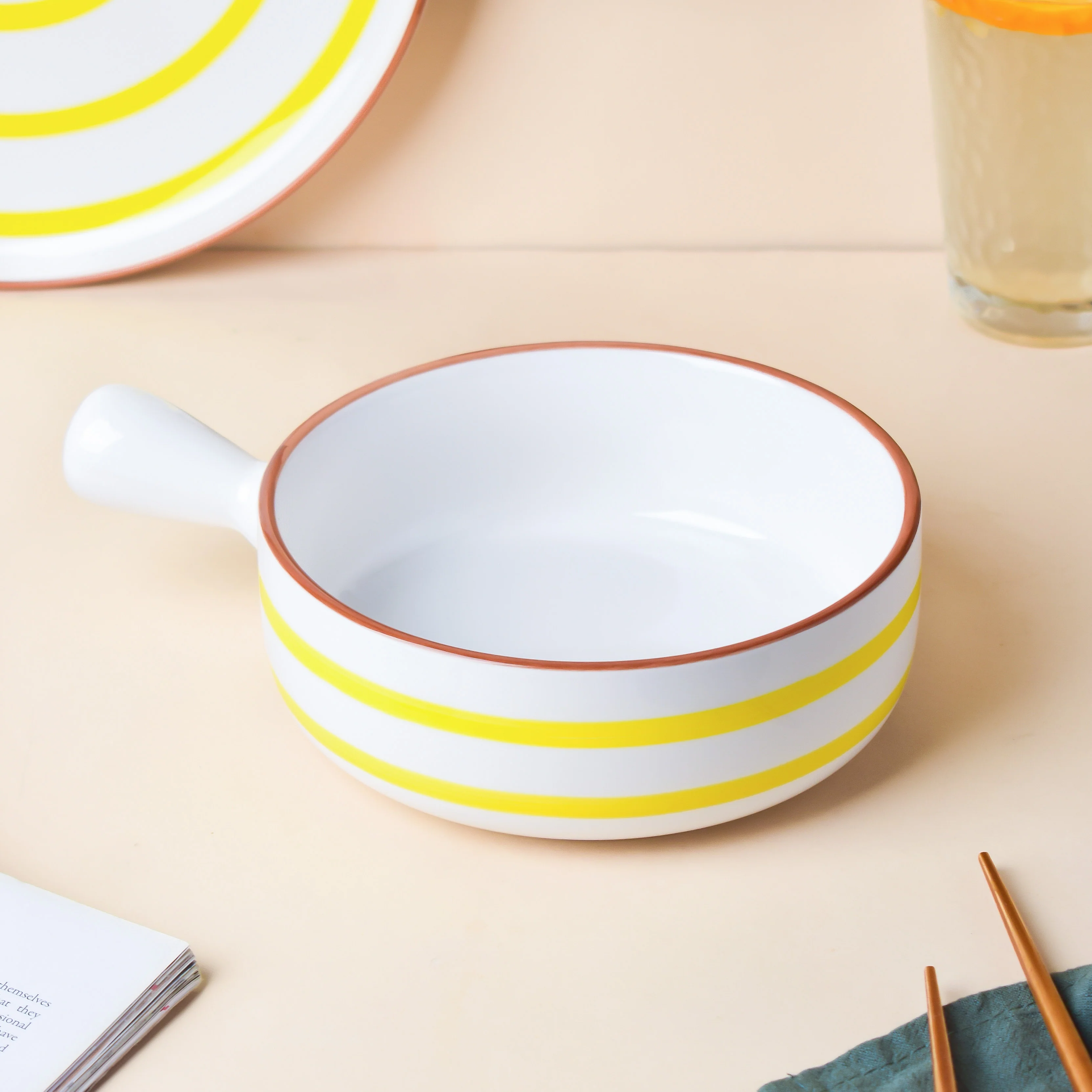 Spiral Yellow 22 Piece Dinner Set For 6 - Image 8