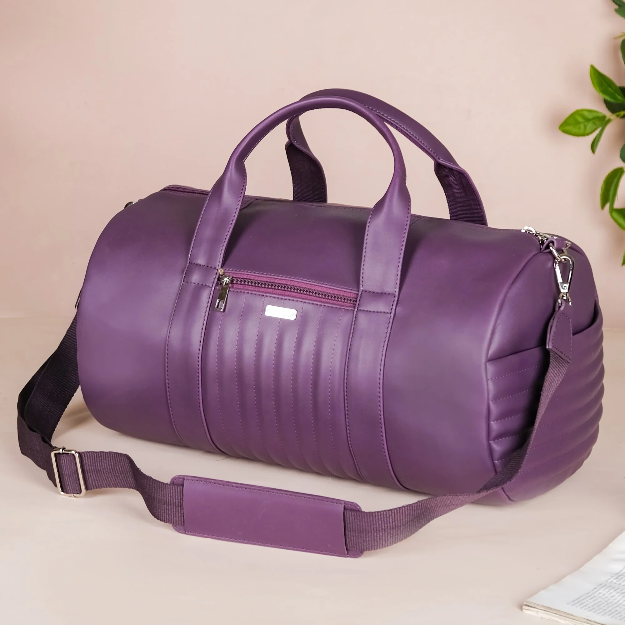 Sporty Duffle Bag Purple Set Of 2 - Image 13