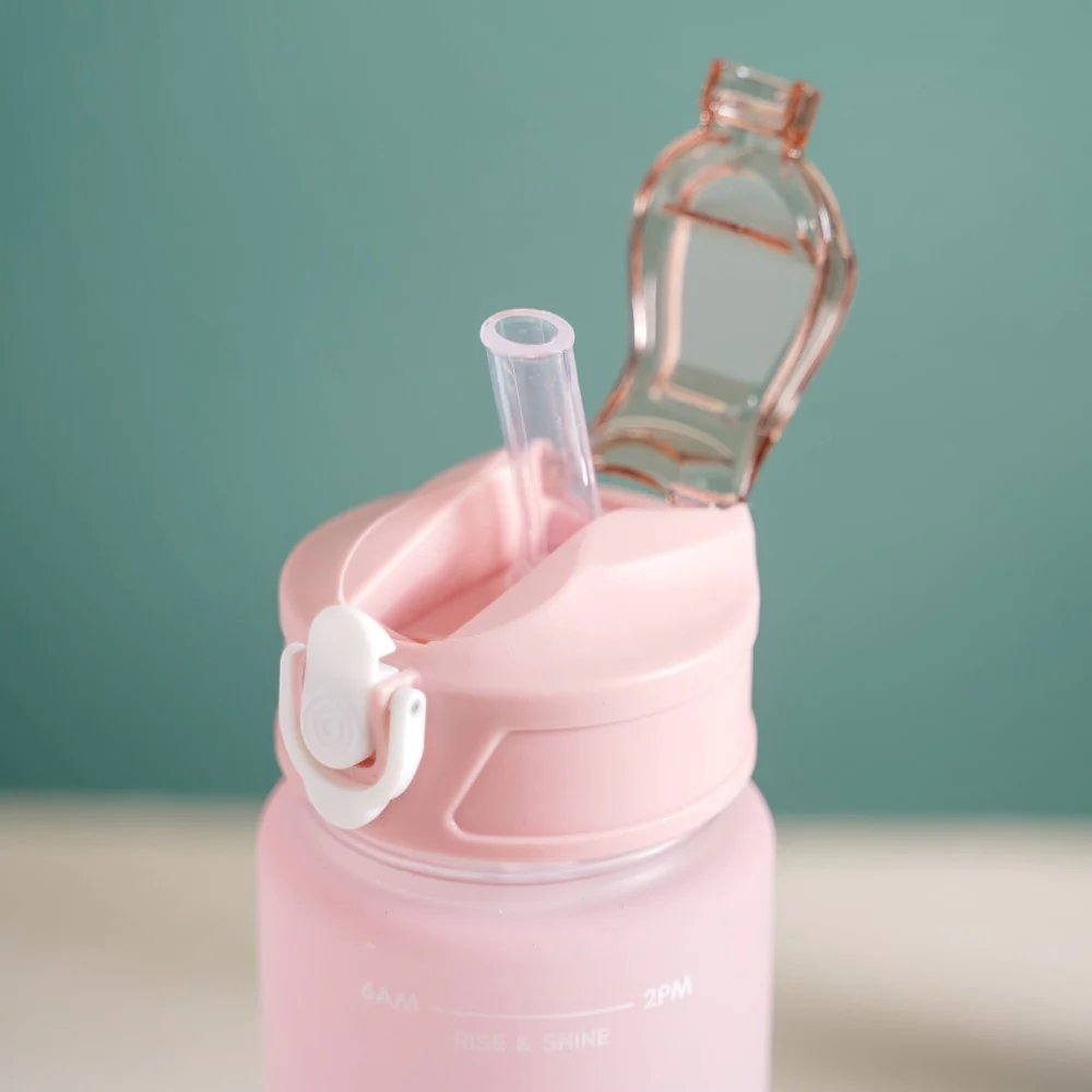 Sporty Motivational Water Bottles Set Of 3 Pink Blue - Image 21