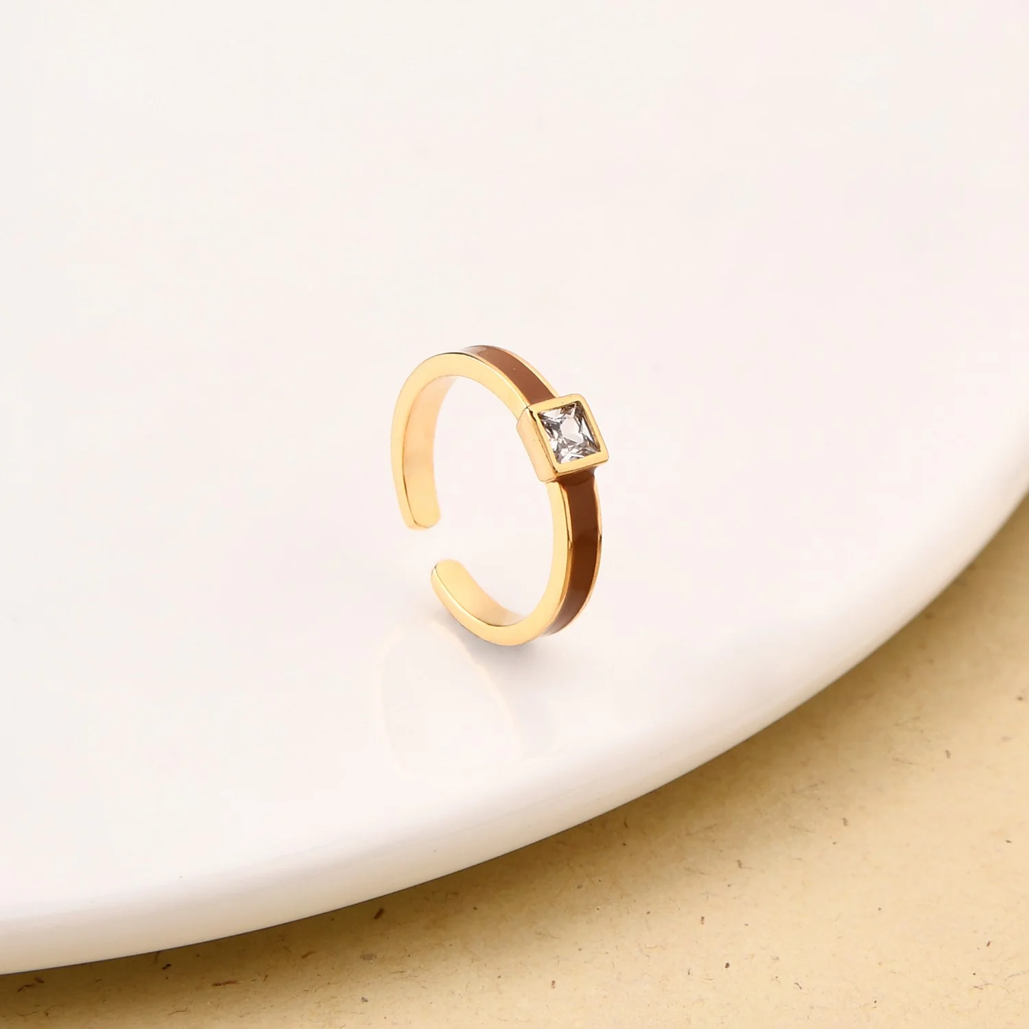 Square Cut Adjustable Ring - Image 5