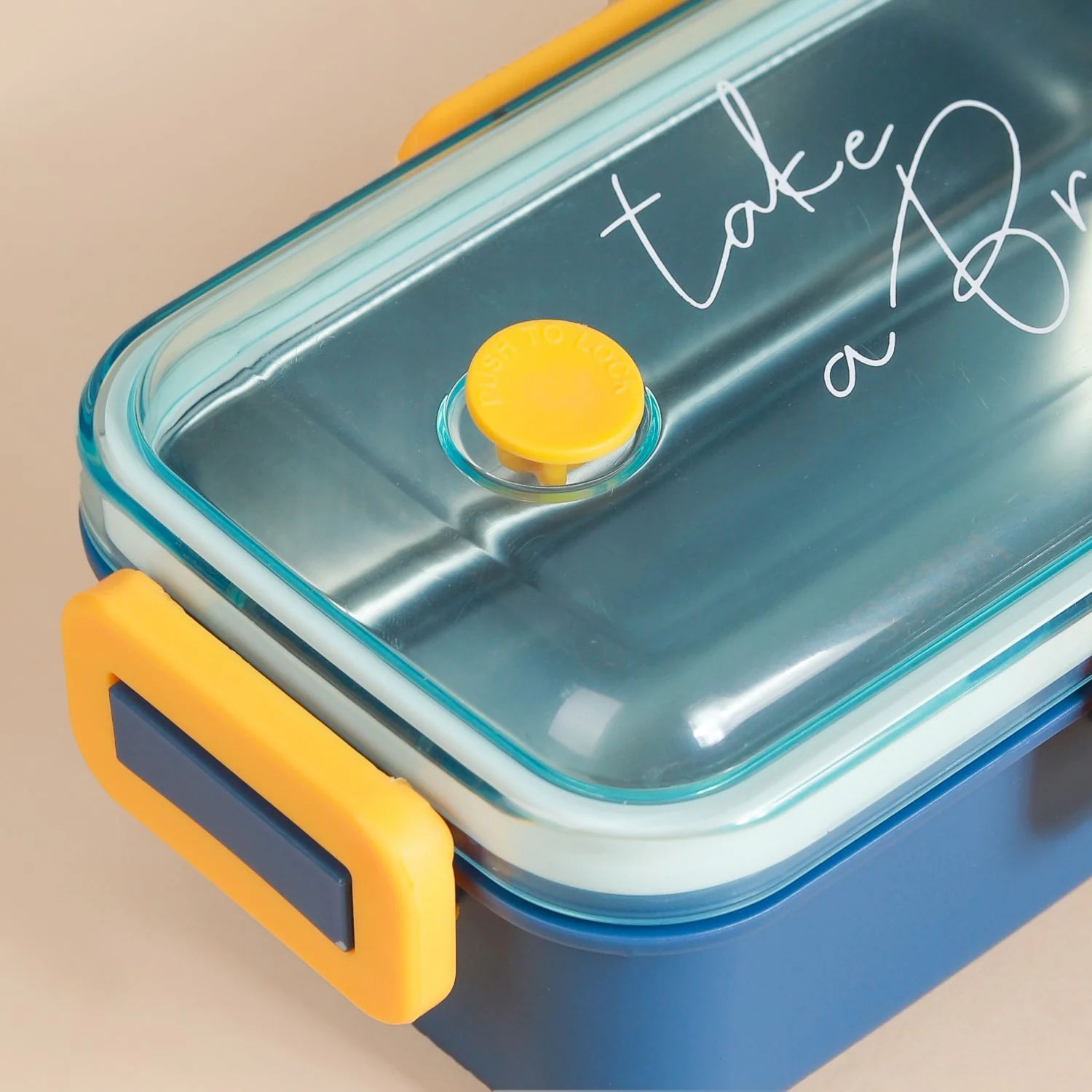 Stainless Steel Tiffin Box Small Blue 530ml - Image 18