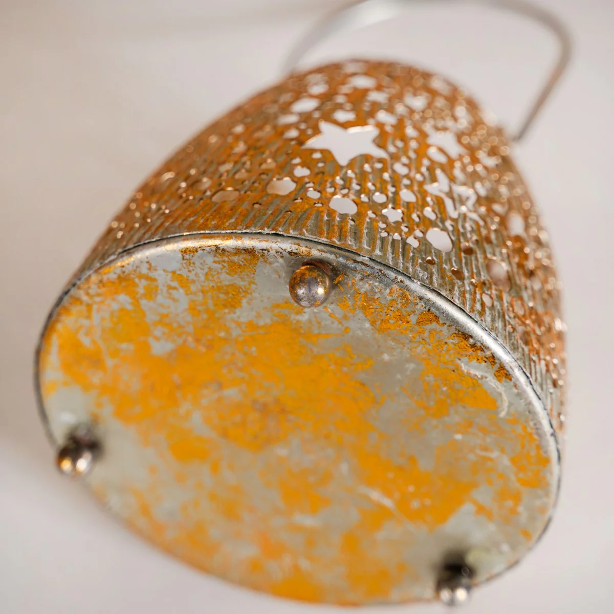 Stars And Moon Festive Metal Lantern With Handle - Image 14