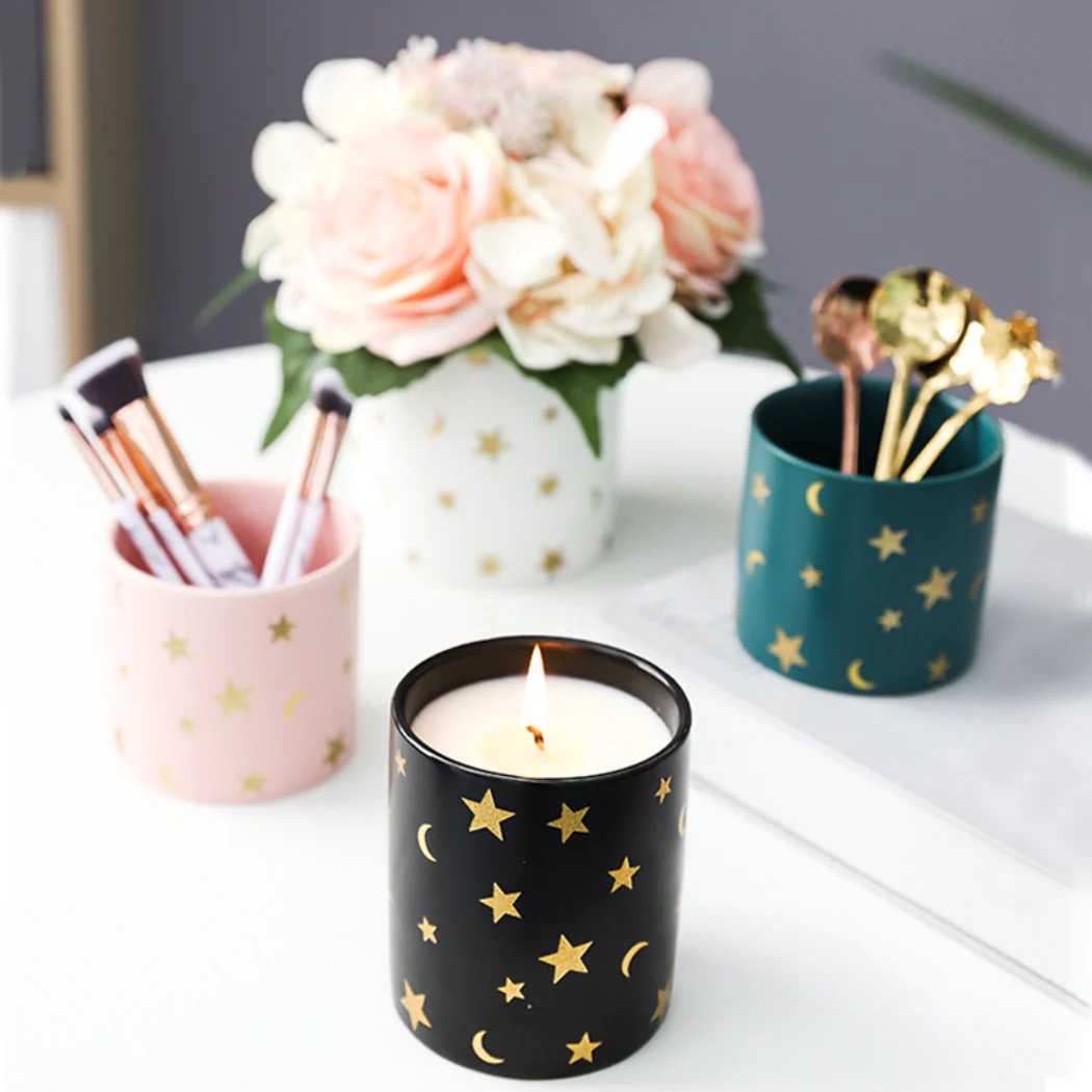 Stars and Moons Black Ceramic Organiser - Image 11