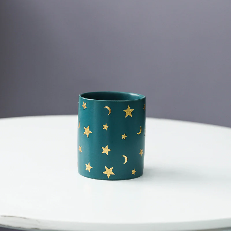 Stars and Moons Green Ceramic Organiser - Image 6