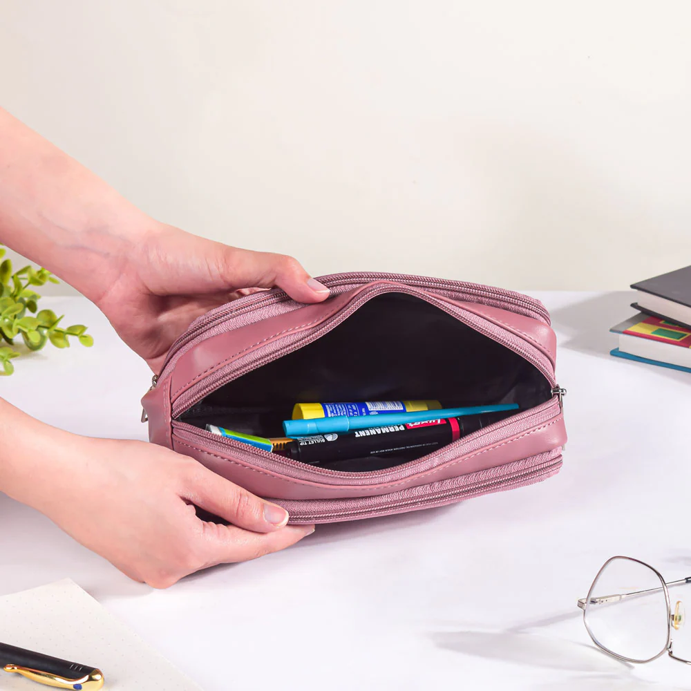 Stationery Storage Pouch Pink - Image 7