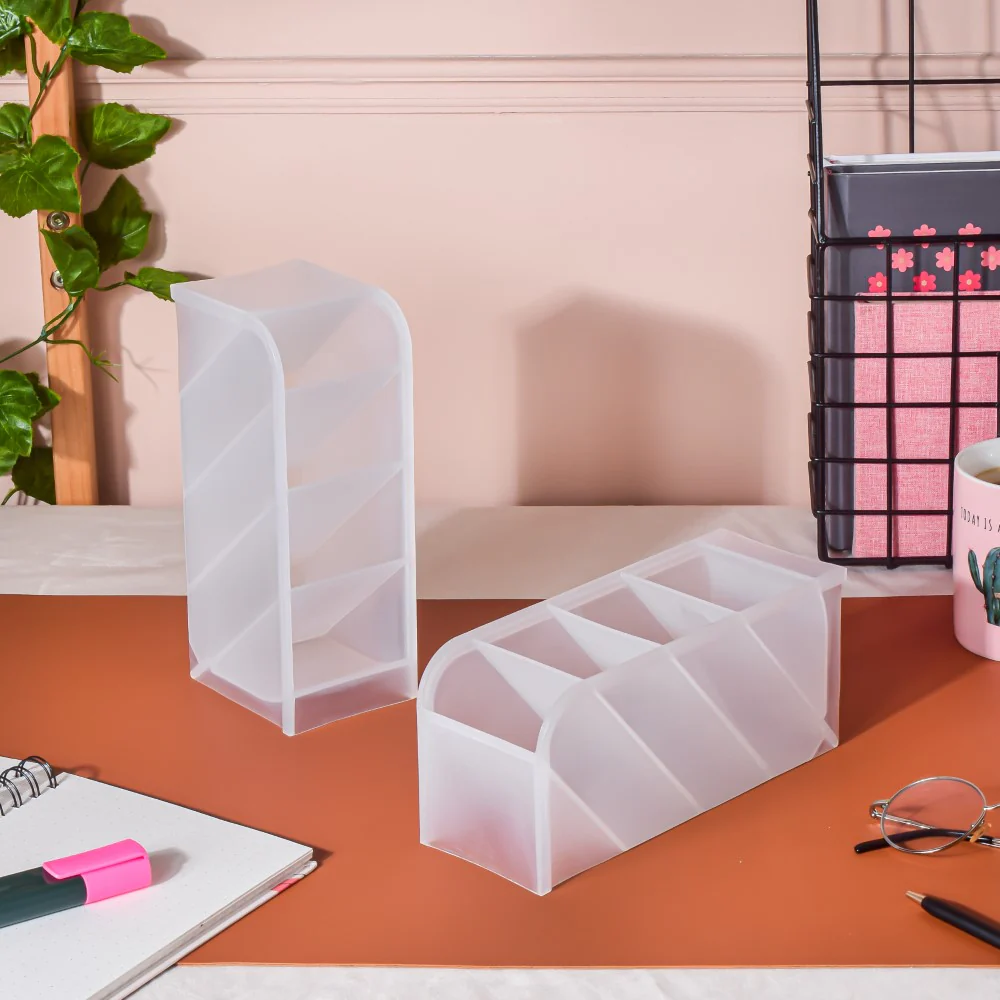 Stationery Table Organiser White Set Of 2 - Image 3