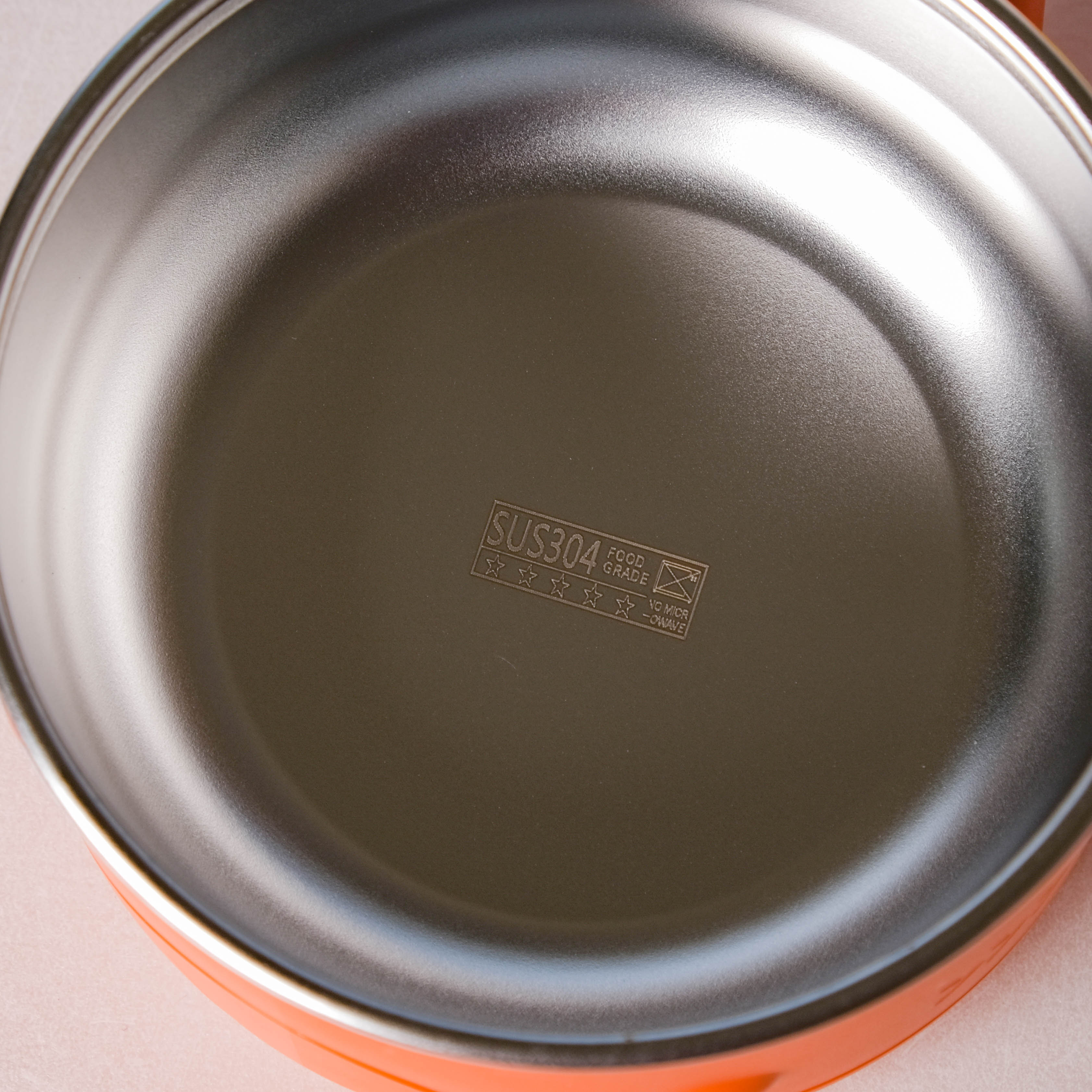 Stay Warm Steel Bowl With Suction Base Orange 350 ml - Image 6