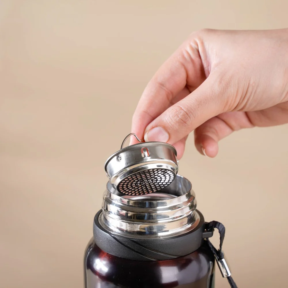 Steel Flask Brown 800 ml - Image 6