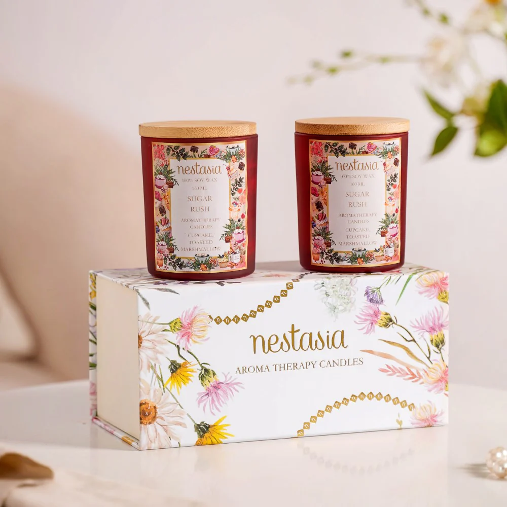 Sugar Rush Scented Candle Jar With Lid Set Of 2 - Image 4