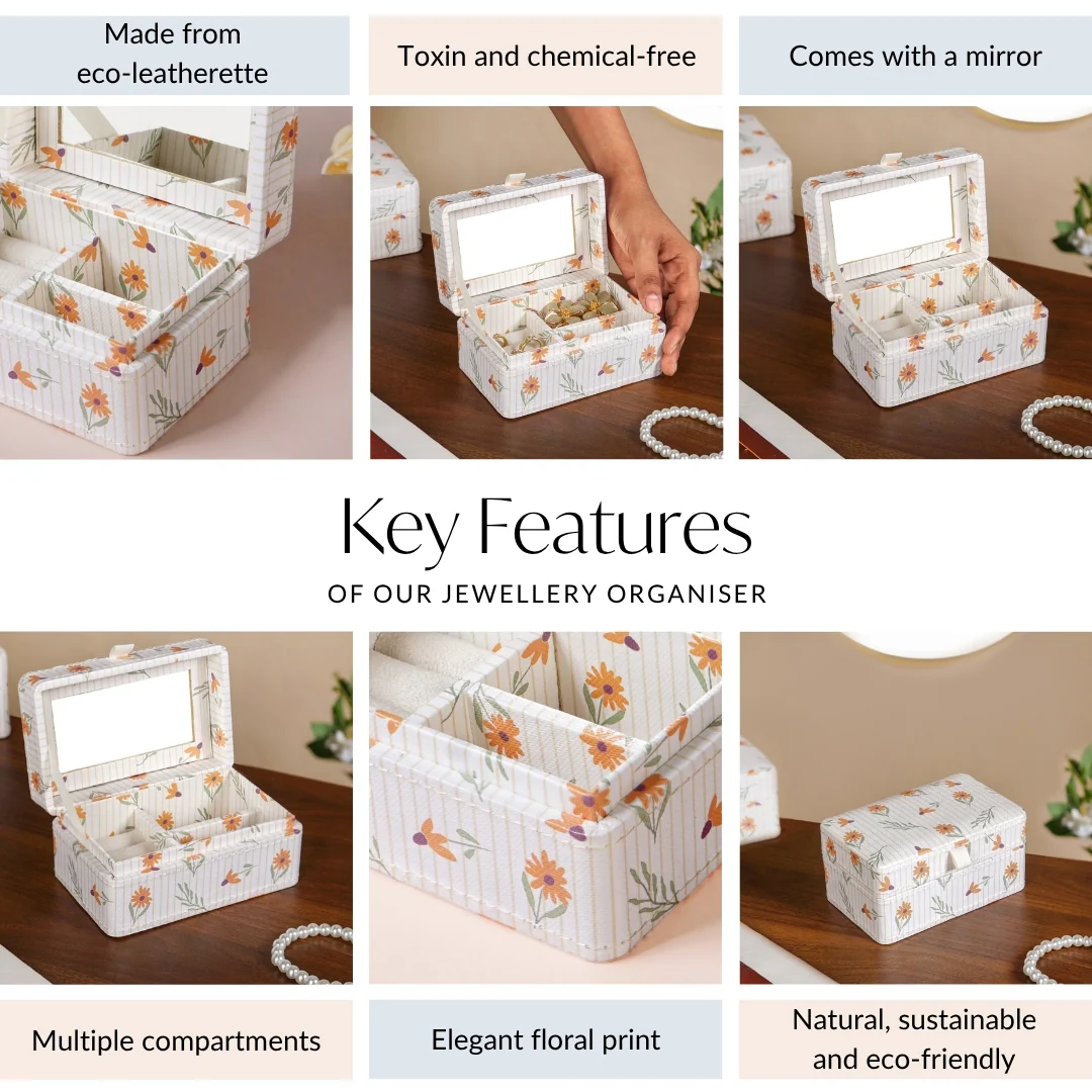 Sundaisy Portable Jewellery Box With Mirror - Image 5