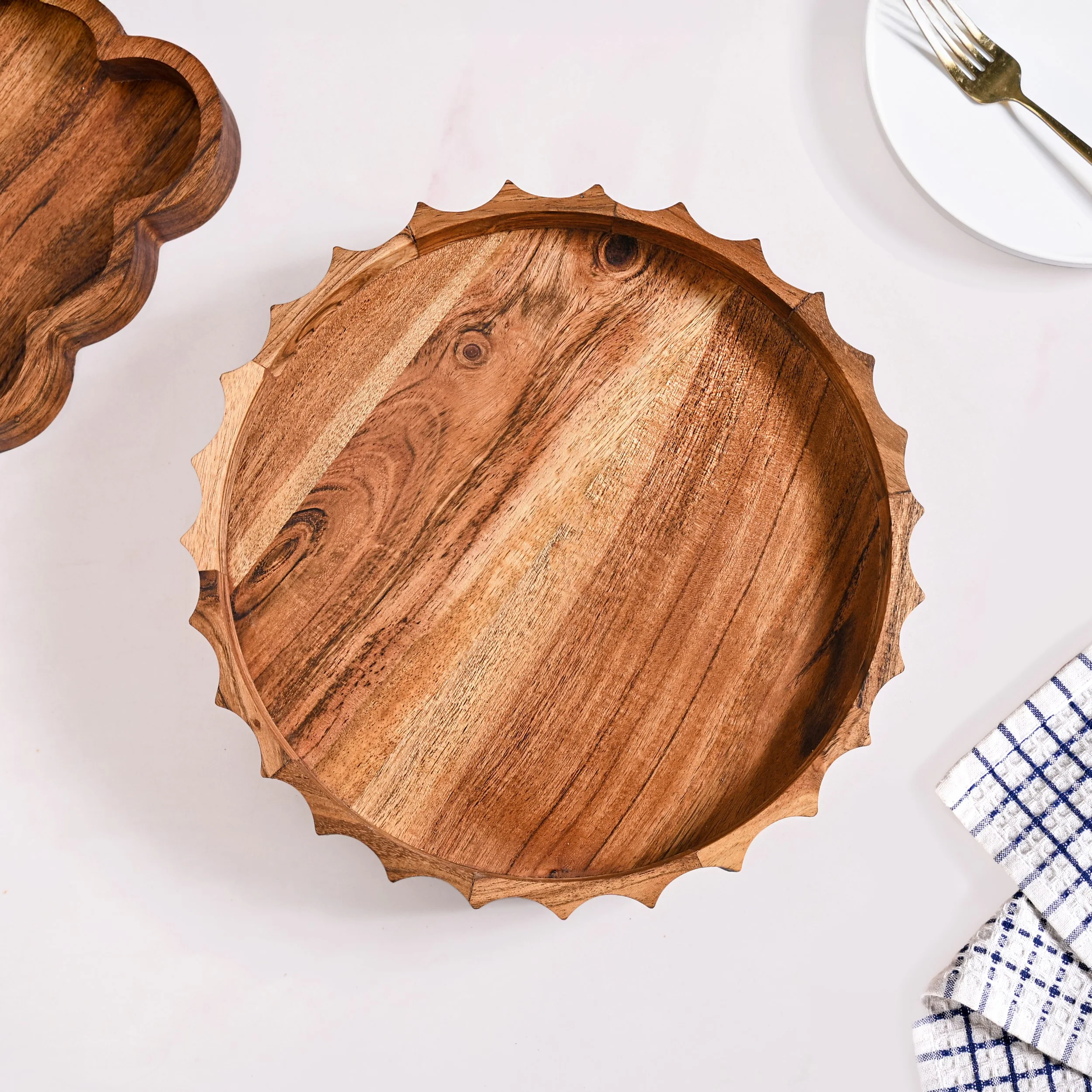 Sunshine Acacia Wood Lazy Susan 5 Inch - Image 3
