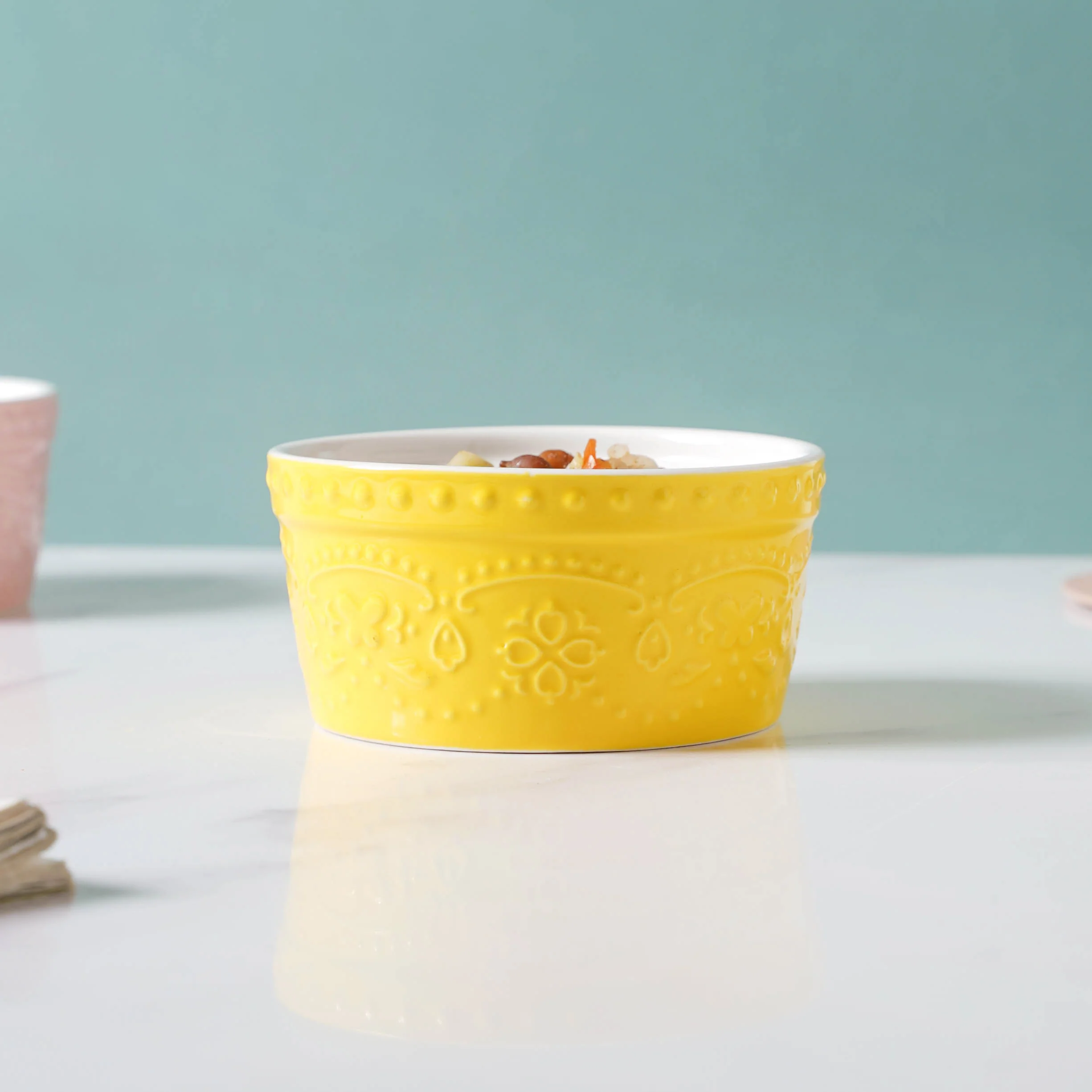 Sunshine Textured Pudding Bowl - Image 3