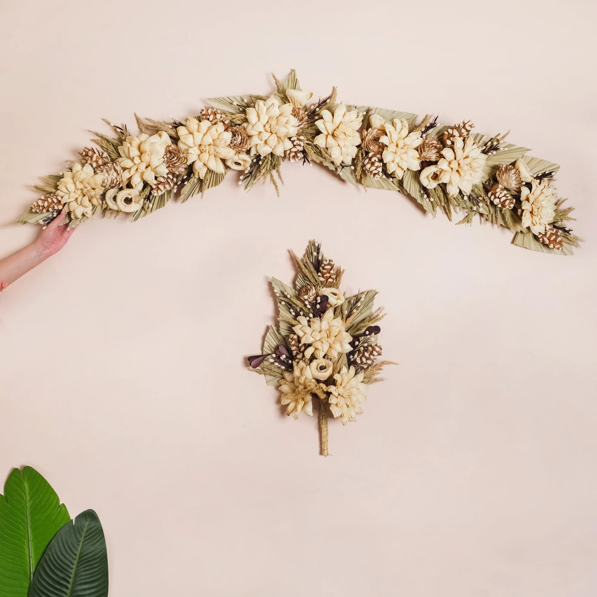 Sustainable Dried Flowers Decor Set Of 2 - Image 2