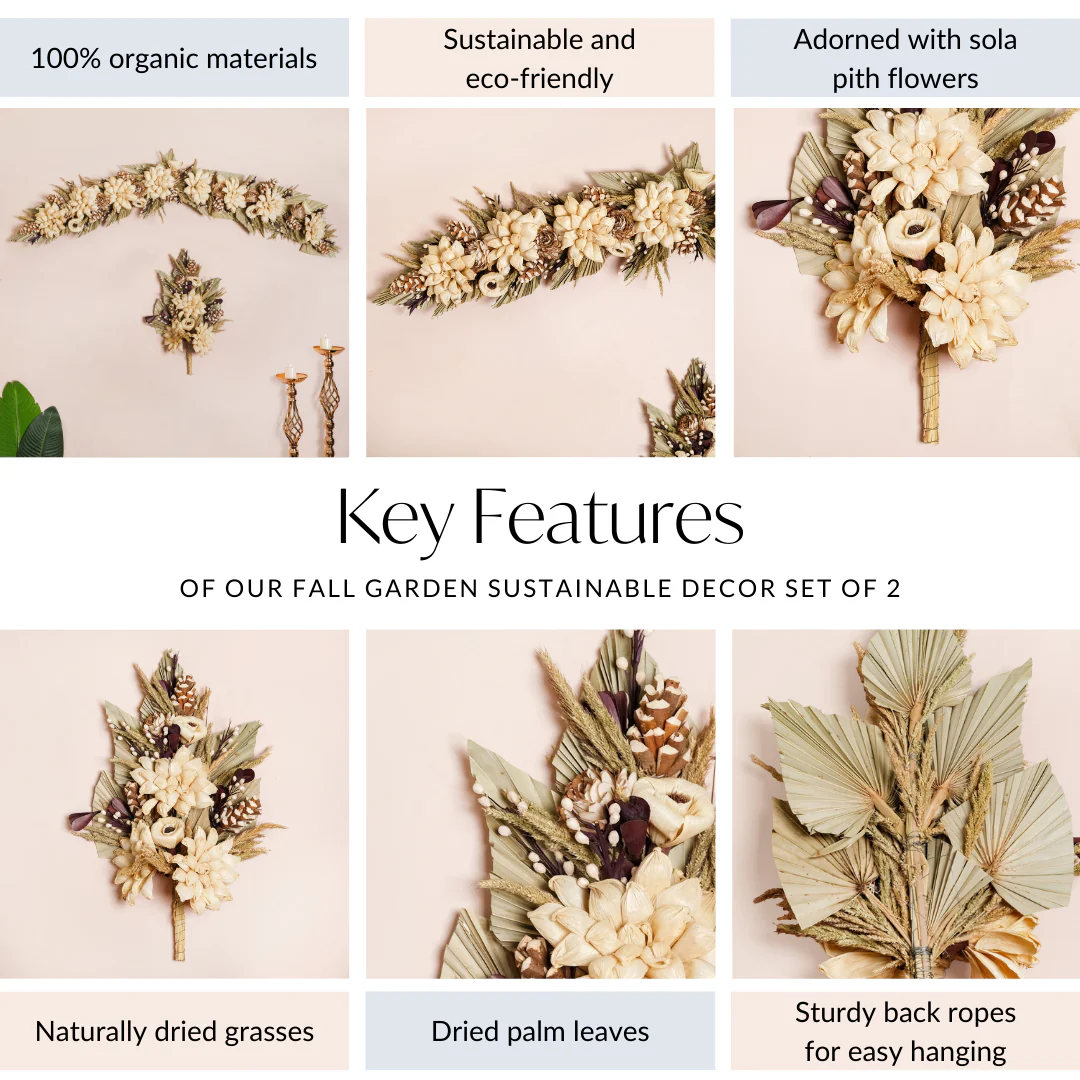 Sustainable Dried Flowers Decor Set Of 2 - Image 4