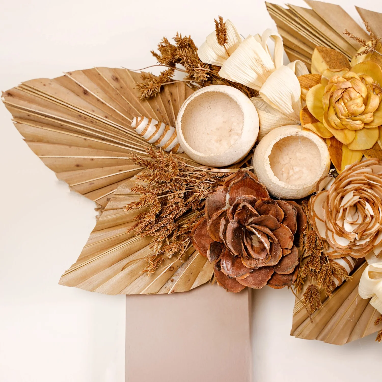 Sustainable Jute Wall Hanging Toran Shola Cups And Palm Spears - Image 3