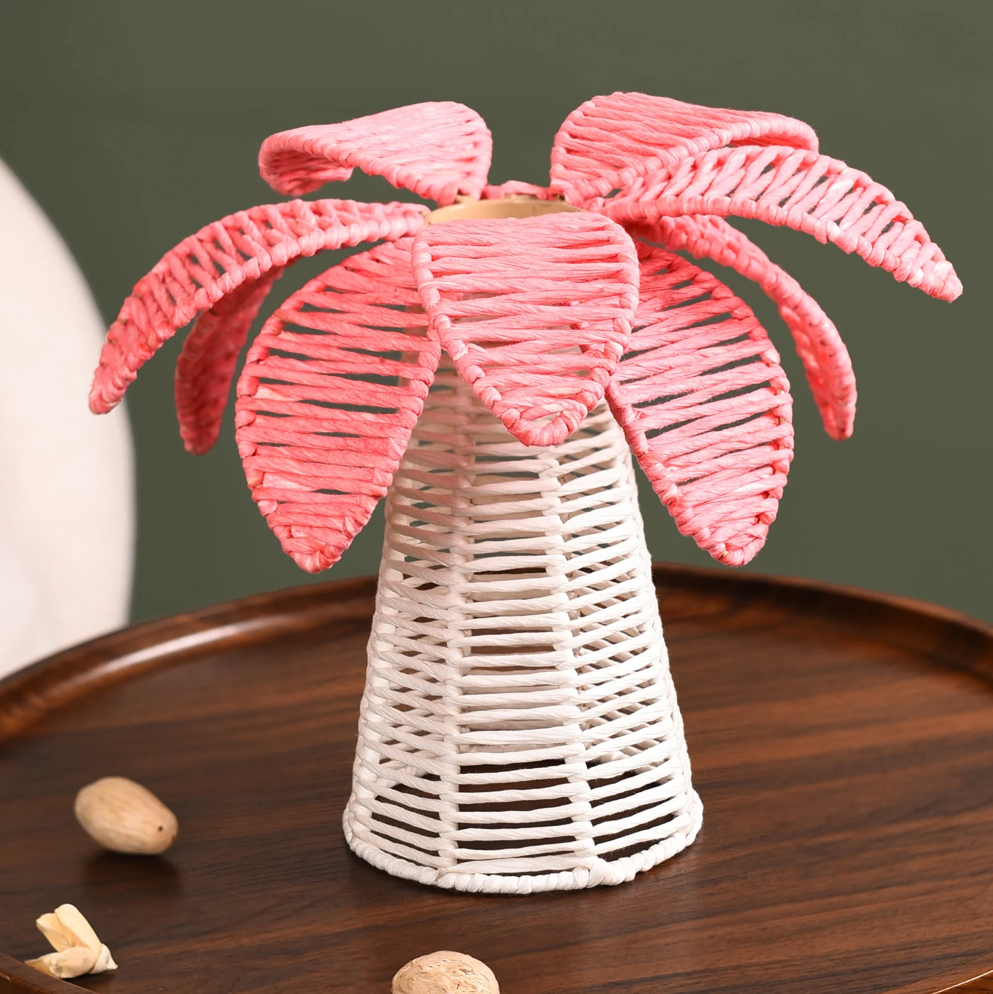 Sustainable Palm Tree Candle Stand Set Of 2 - Image 3
