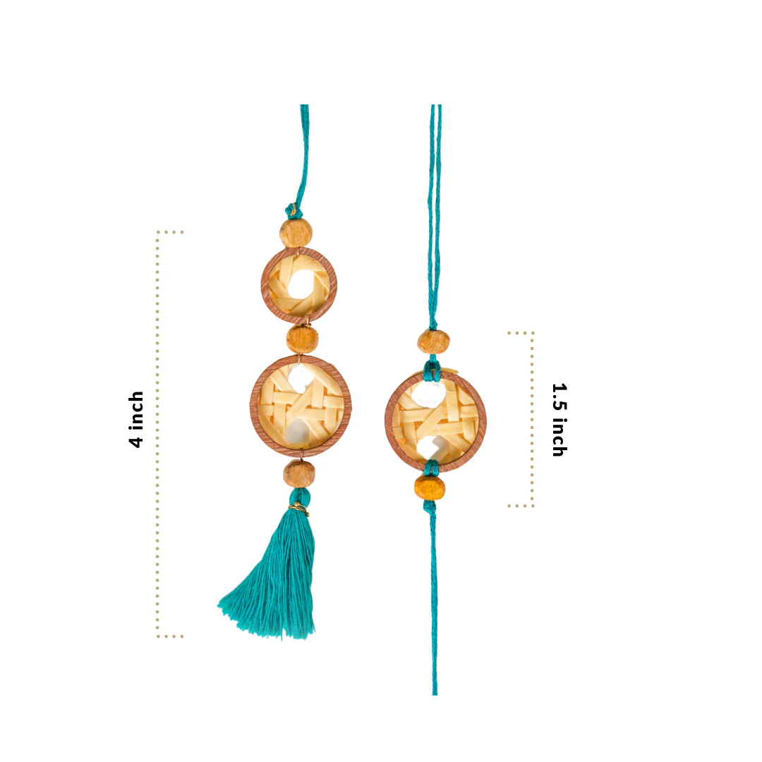 Sustainable Rakhi Gift Set For Bhai & Bhabhi Set Of 3 - Image 7