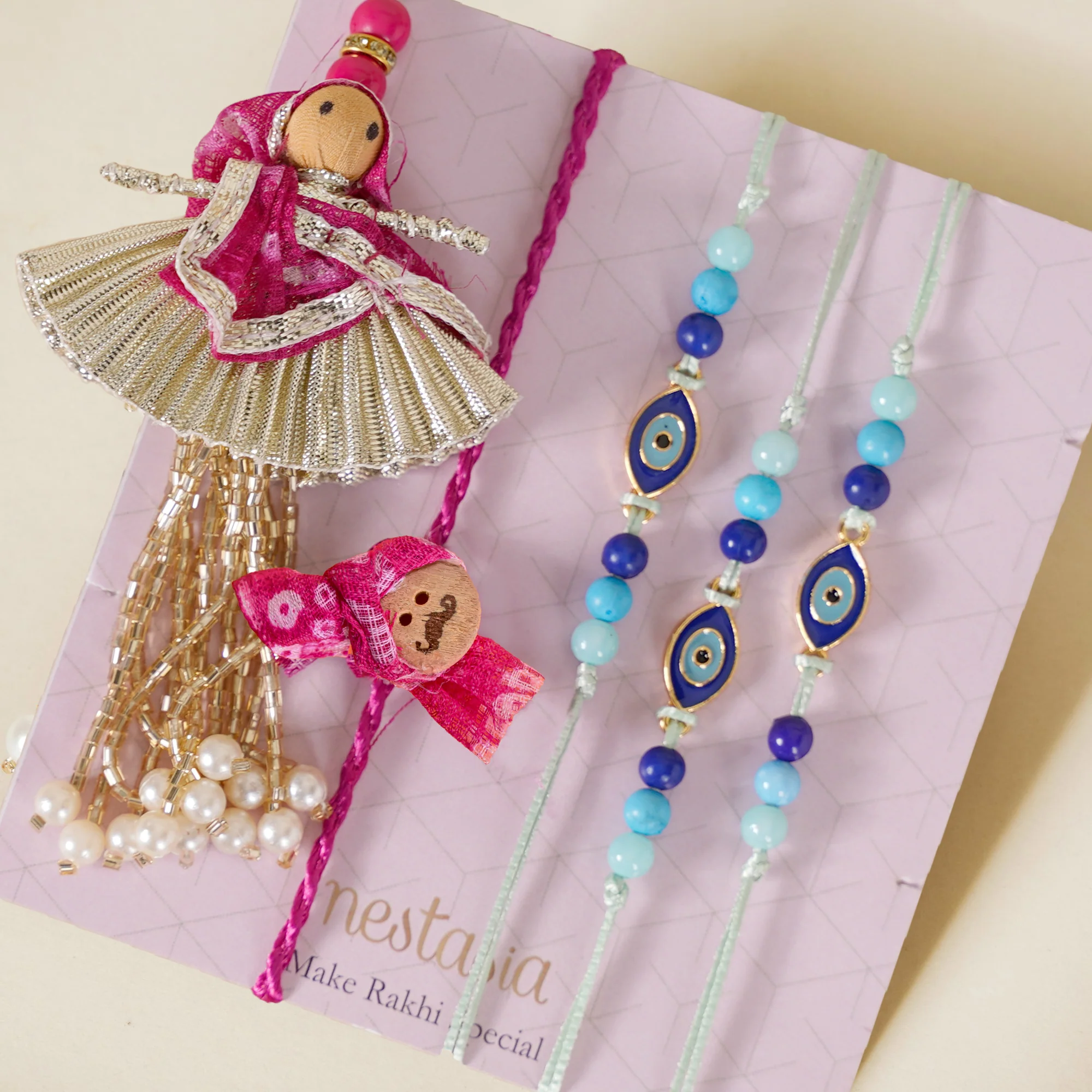 Sweet Surprises Rakhi Gift Hamper Set Of 8 - Image 3