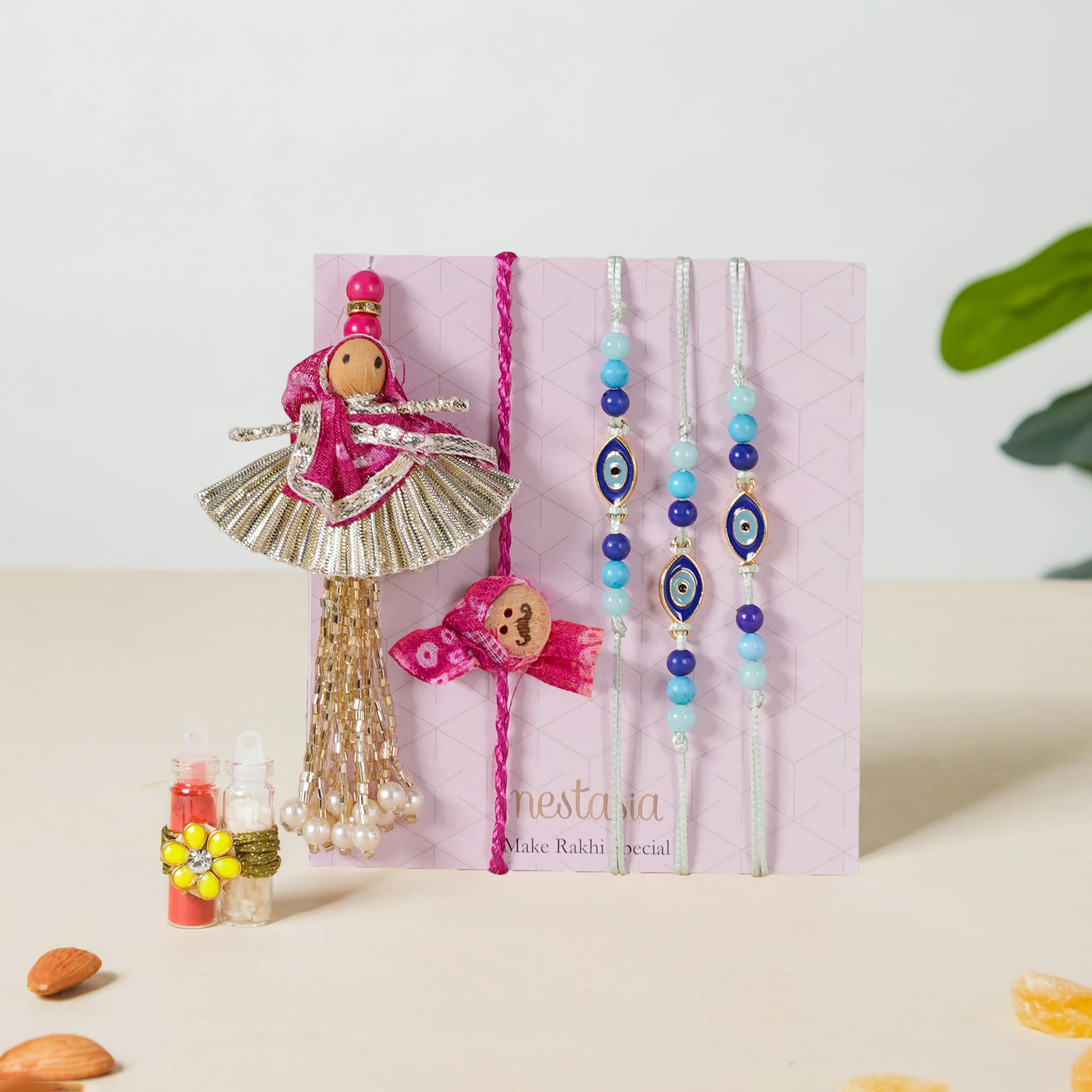 Sweet Surprises Rakhi Gift Hamper Set Of 8 - Image 4
