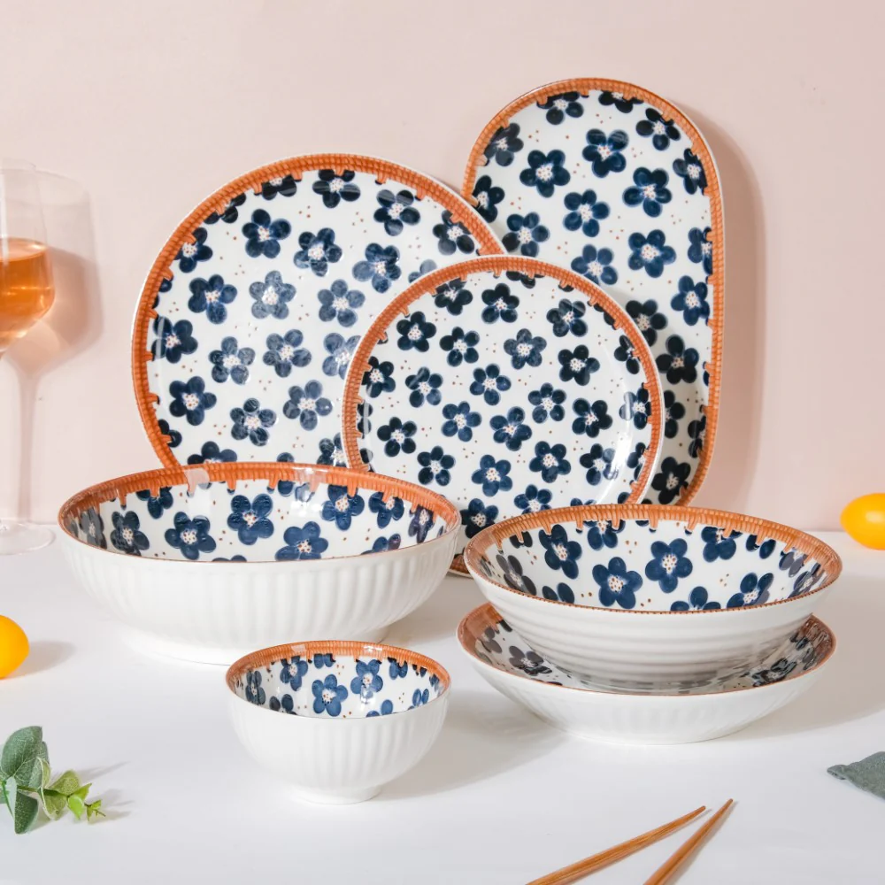 Sylvan Floral Patterned Ceramic Dinner Plate 10 Inch - Image 7