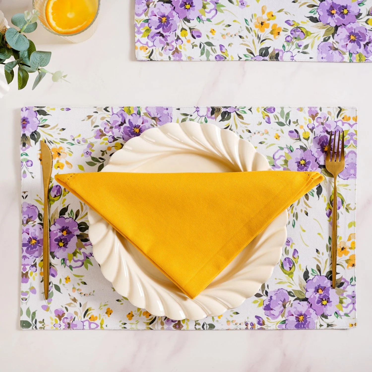 Table Napkin Sunny Yellow Set Of 4 - Image 2