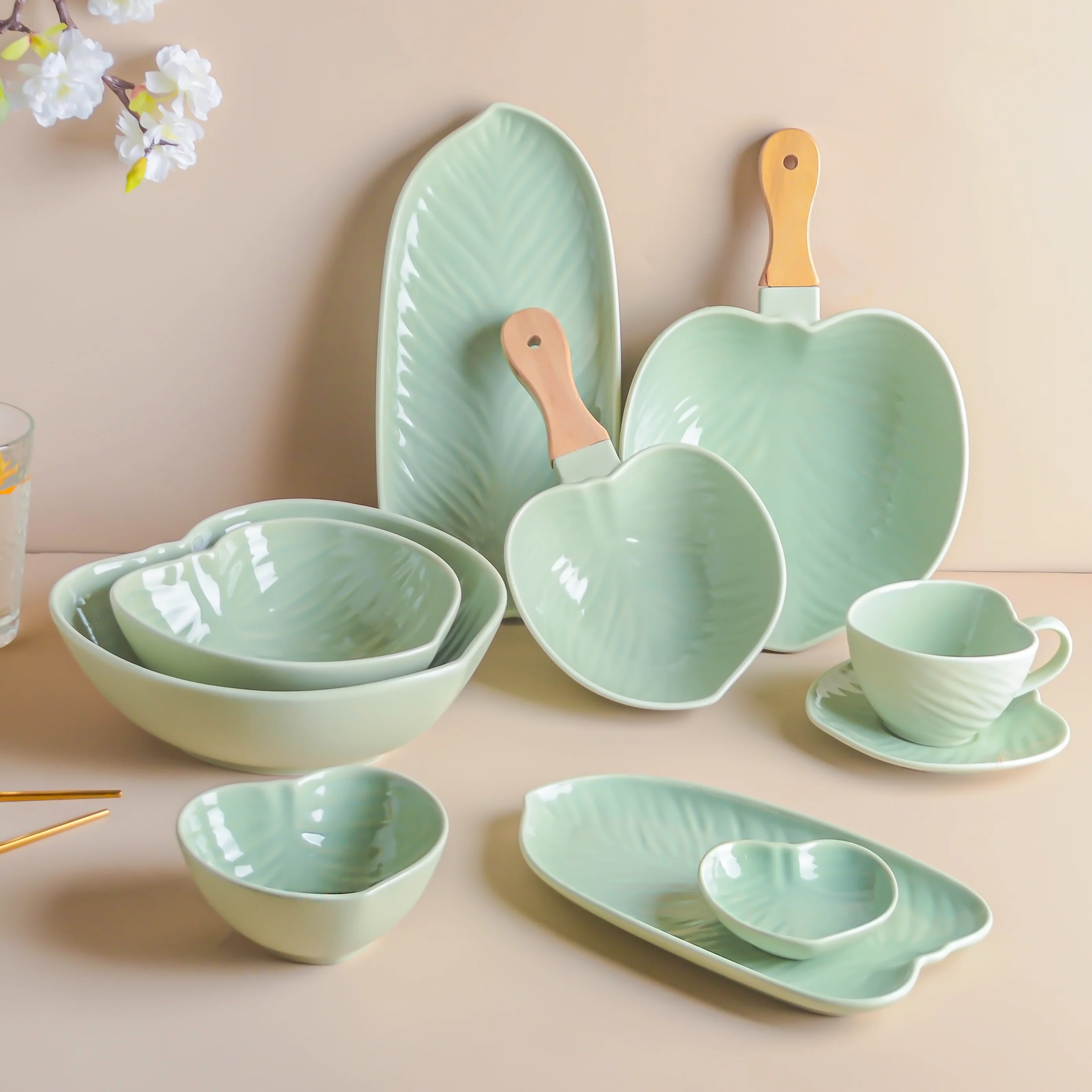 Taro Leaf Snack Bowl Large 6.5 Inch 700 ml - Image 9