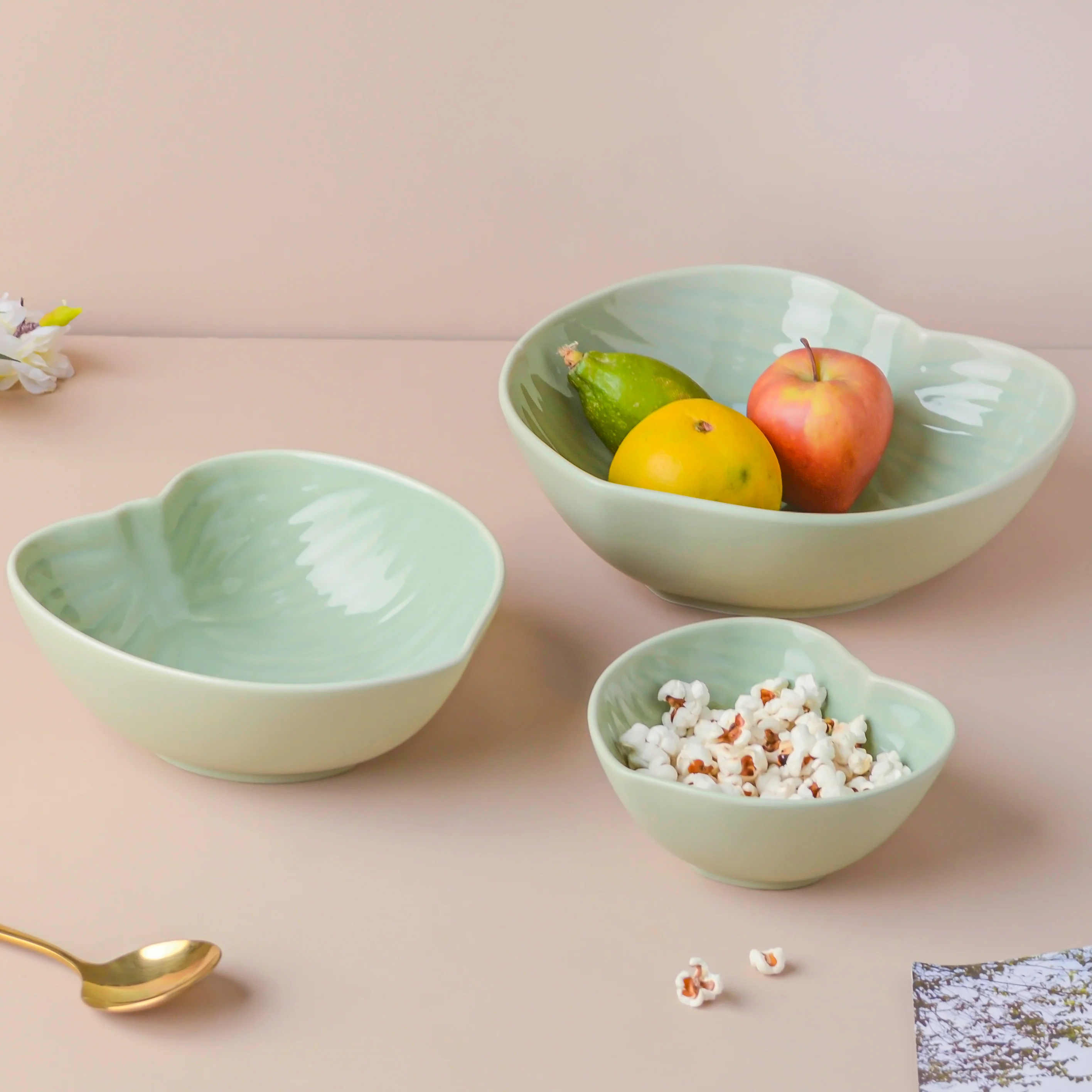 Taro Leaf Snack Bowl Small 300 ml - Image 12