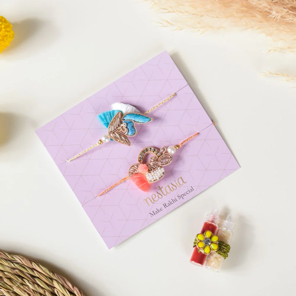 Tea Delight Rakhi Hamper Set Of 4 - Image 8