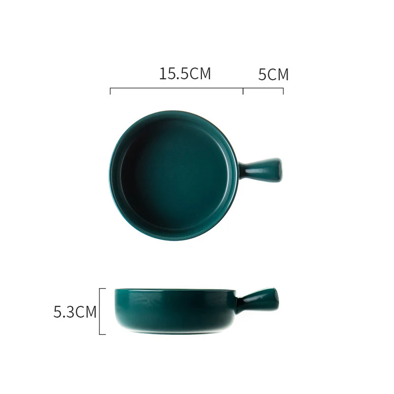 Teal Tantrum Bowl With Handle - Image 6