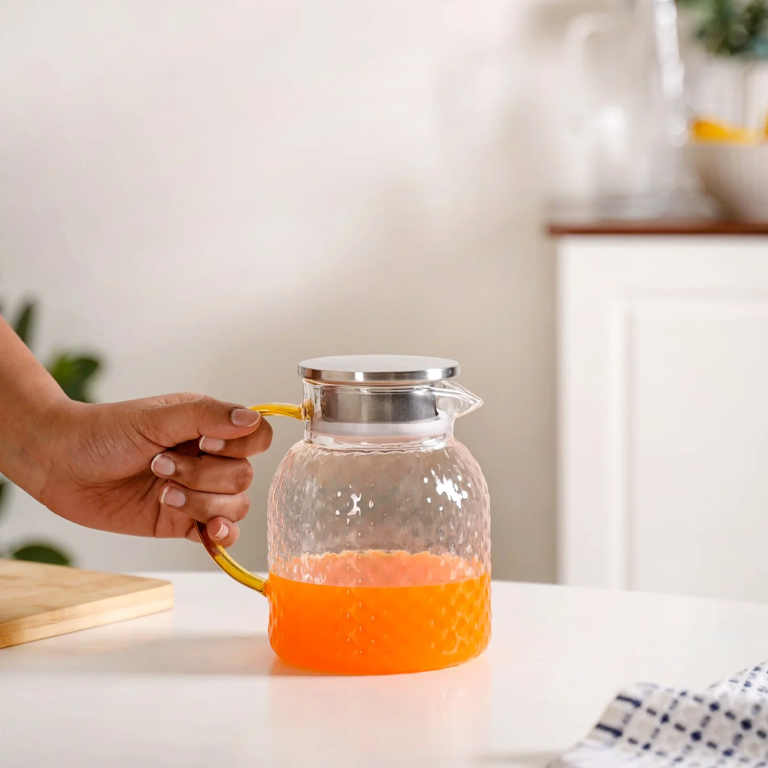 Juice Jug With Metal Lid 1100ml - Image 2