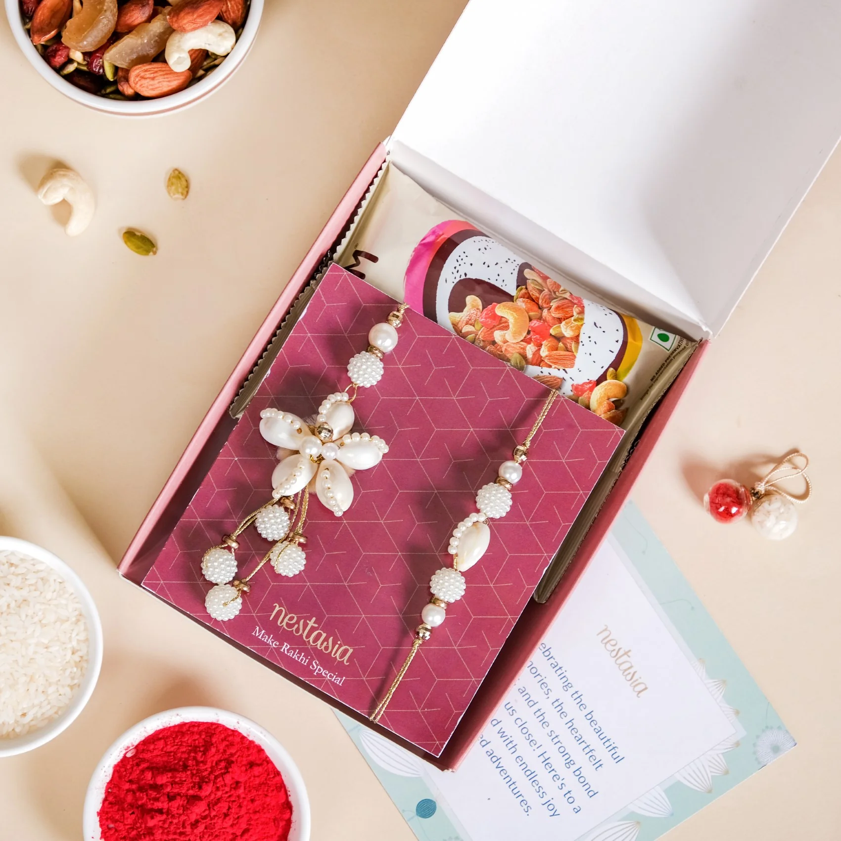 Terracotta Kulhad Rakhi Hamper For Bhaiya Bhabhi - Image 4