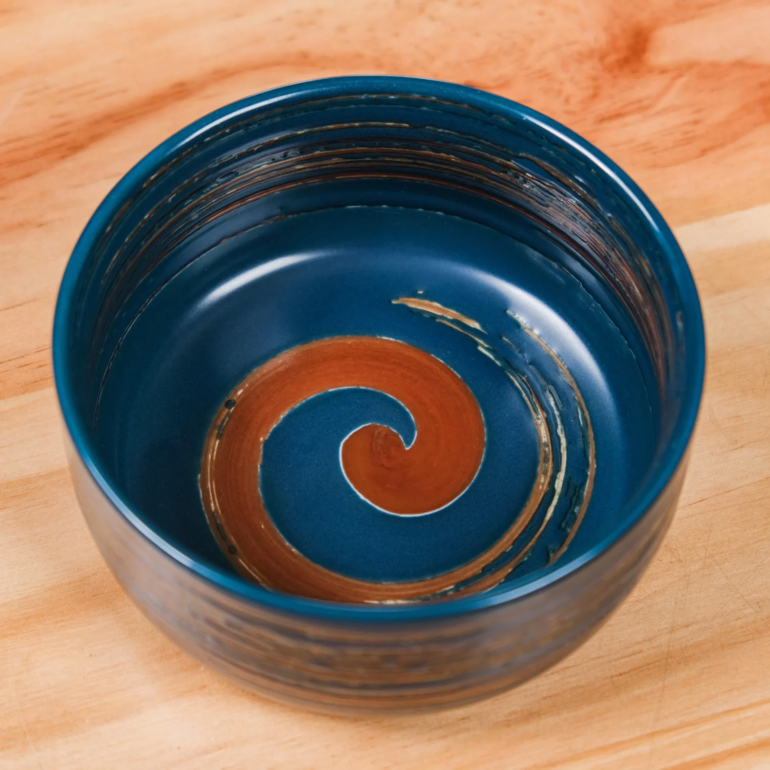 Textured Brushstroke Soup Bowls Navy Blue Set Of 4 300ml - Image 8